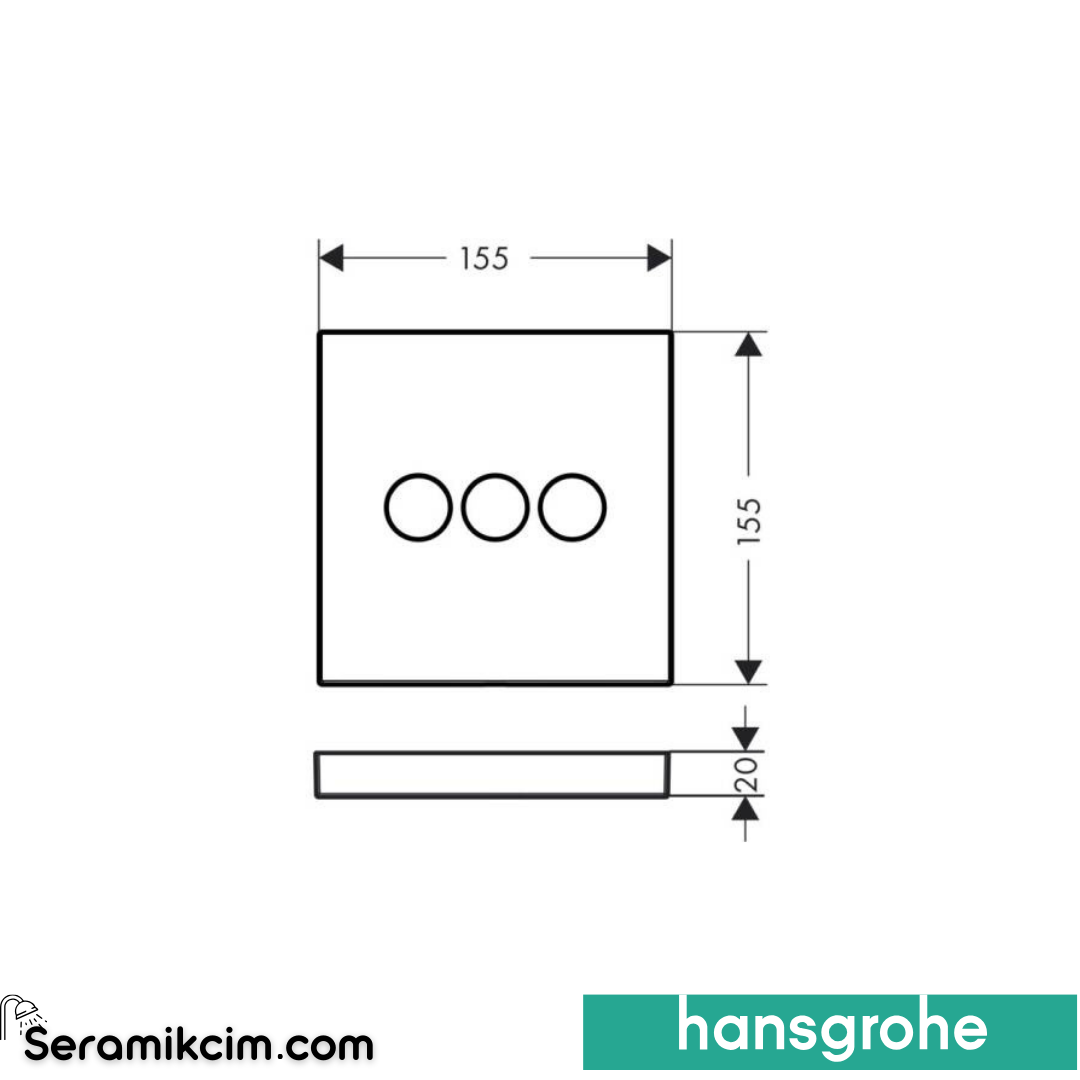 Hansgrohe Showerselect Valf Ankastre Montaj İçin Mat Beyaz 15764700