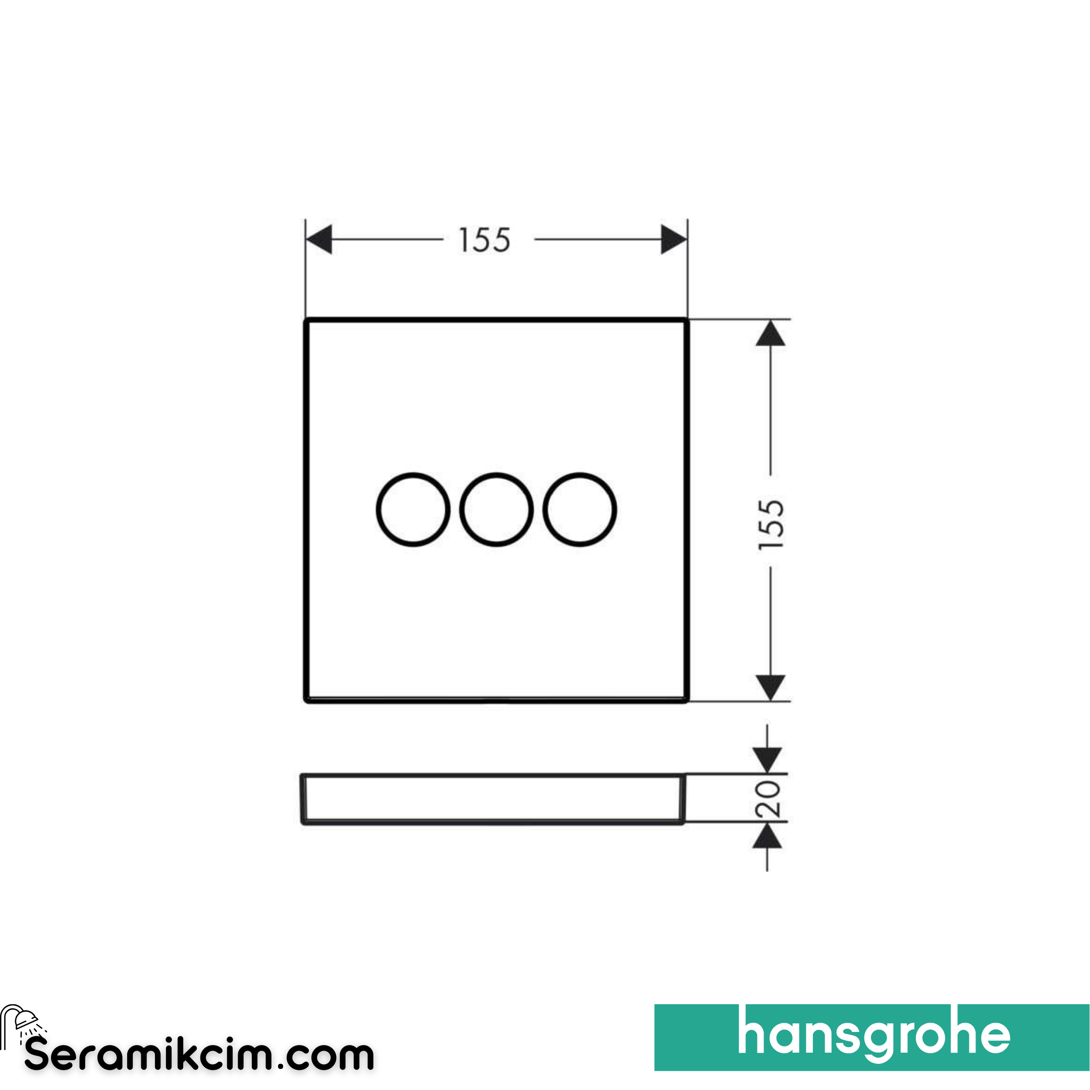 Hansgrohe Showerselect Valf Ankastre Montaj İçin 15764000