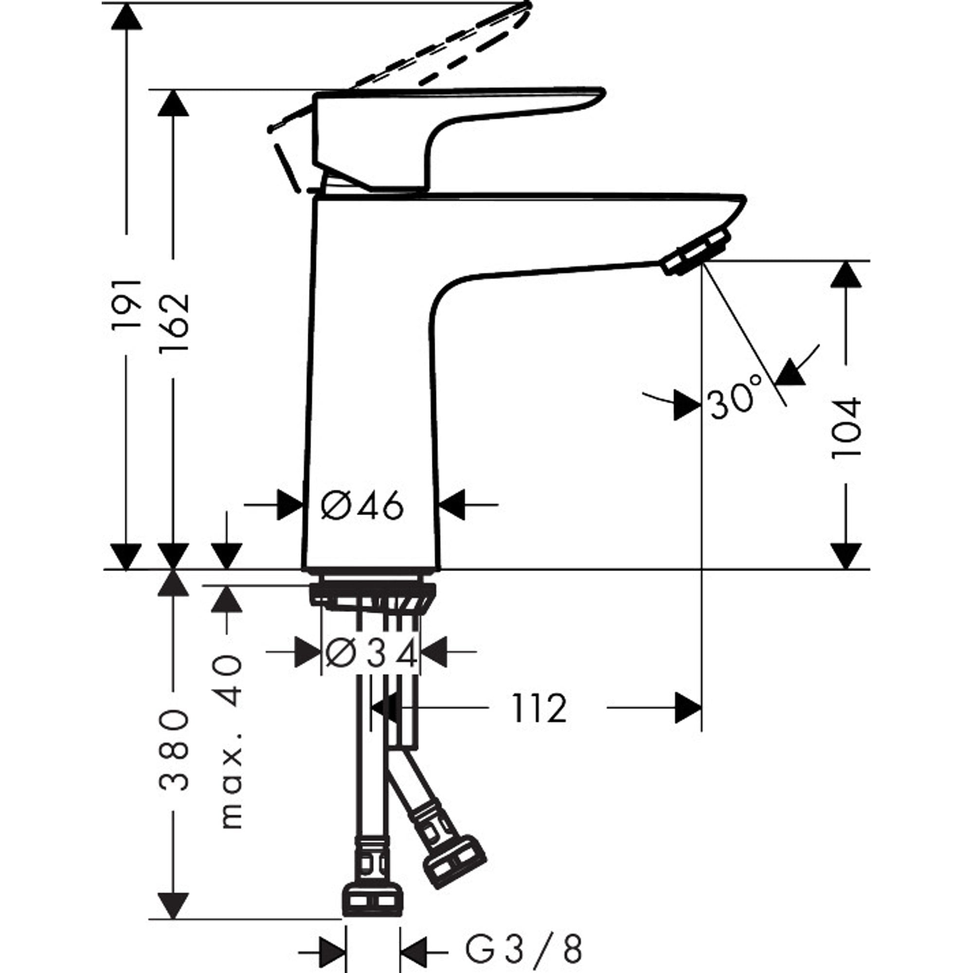 Hansgrohe Talis E 110, Coolstart, 71714000