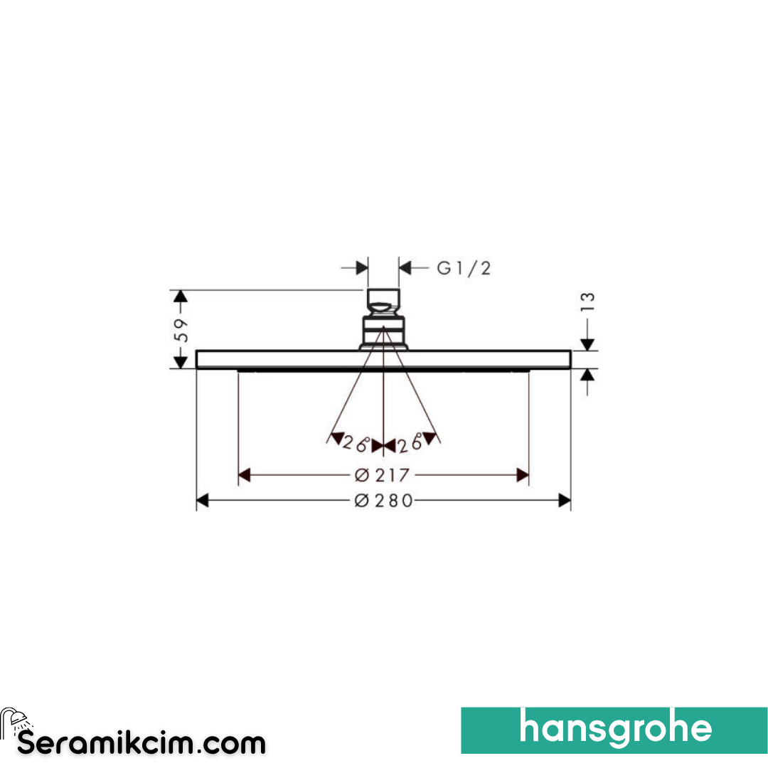 Hansgrohe Talis E Ankastre Banyo Bataryası Set Mat Siyah-Krom