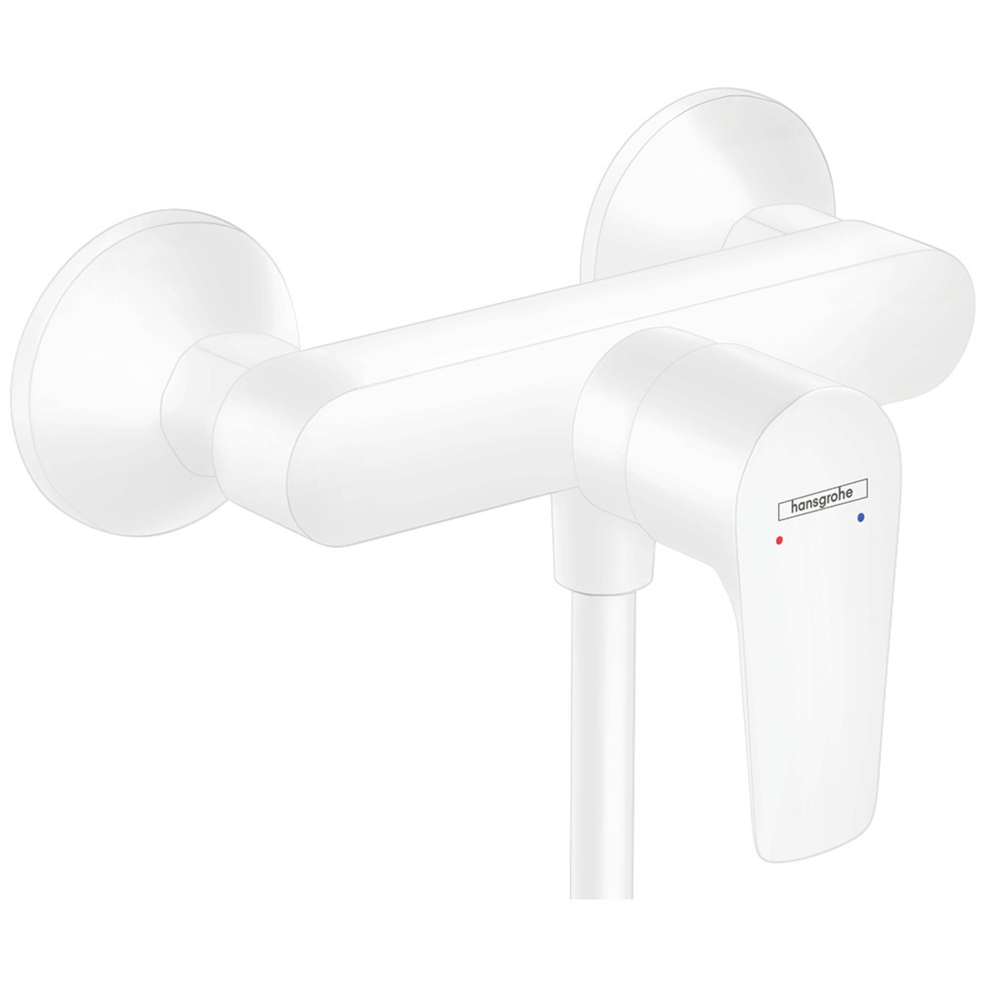 Hansgrohe Talis E Banyo Bataryası Mat Beyaz 71760700