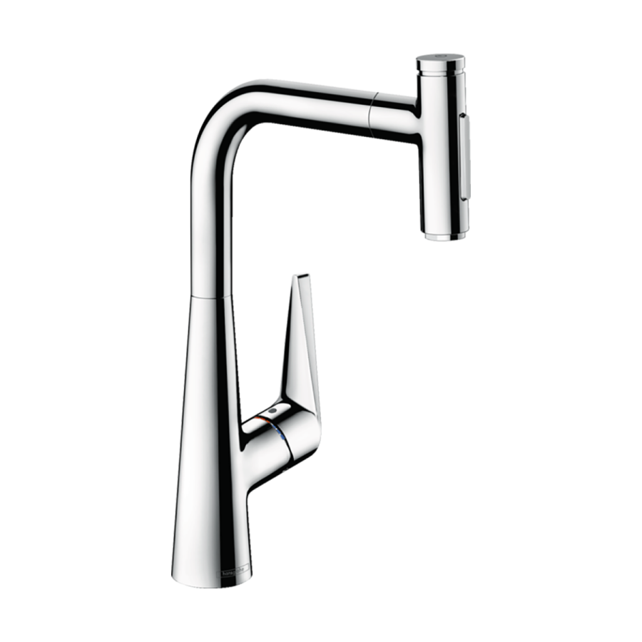 HansGrohe Talis Select M51 Tek Kollu Eviye Bataryası Çekilebilir El Duşu İle Krom 72823000