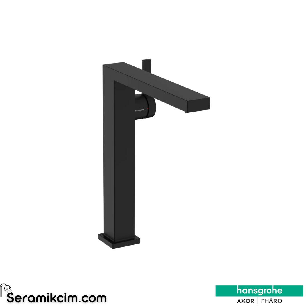 Hansgrohe Tecturis E 240 Fine Çanak Lavabo Bataryası Coolstart Ecosmart+ Bas-Aç Gider Seti İle Mat Siyah 73070670