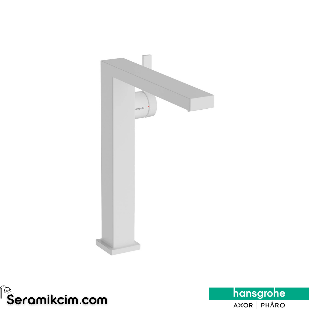 Hansgrohe Tecturis E 240 Fine Çanak Lavabo Bataryası Coolstart Bas-Aç Gider Seti İle Mat Beyaz 73073700