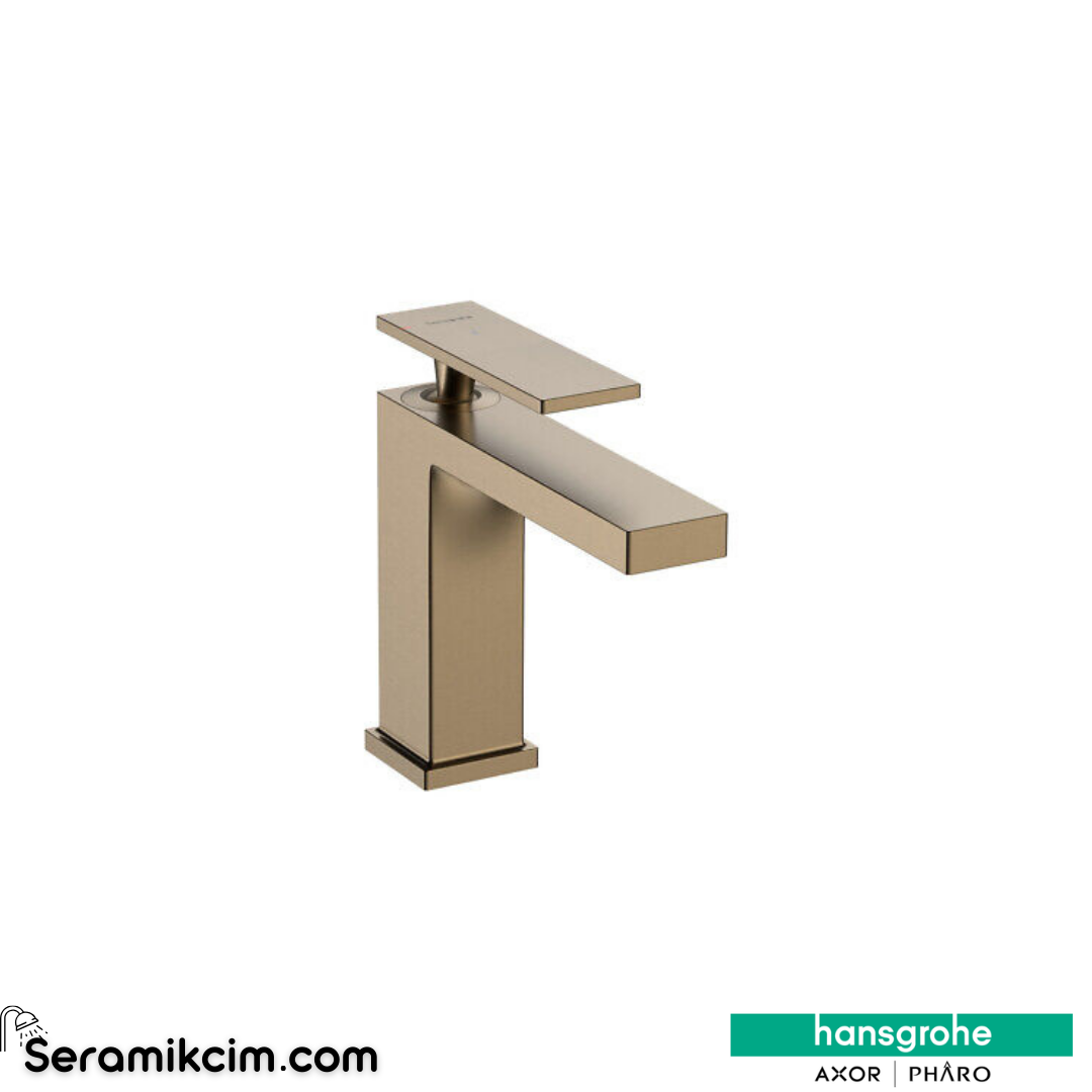 Hansgrohe Tecturis E Lavabo Bataryası 110 Coolstart Sifon Kumandalı Mat Bronz 73018140