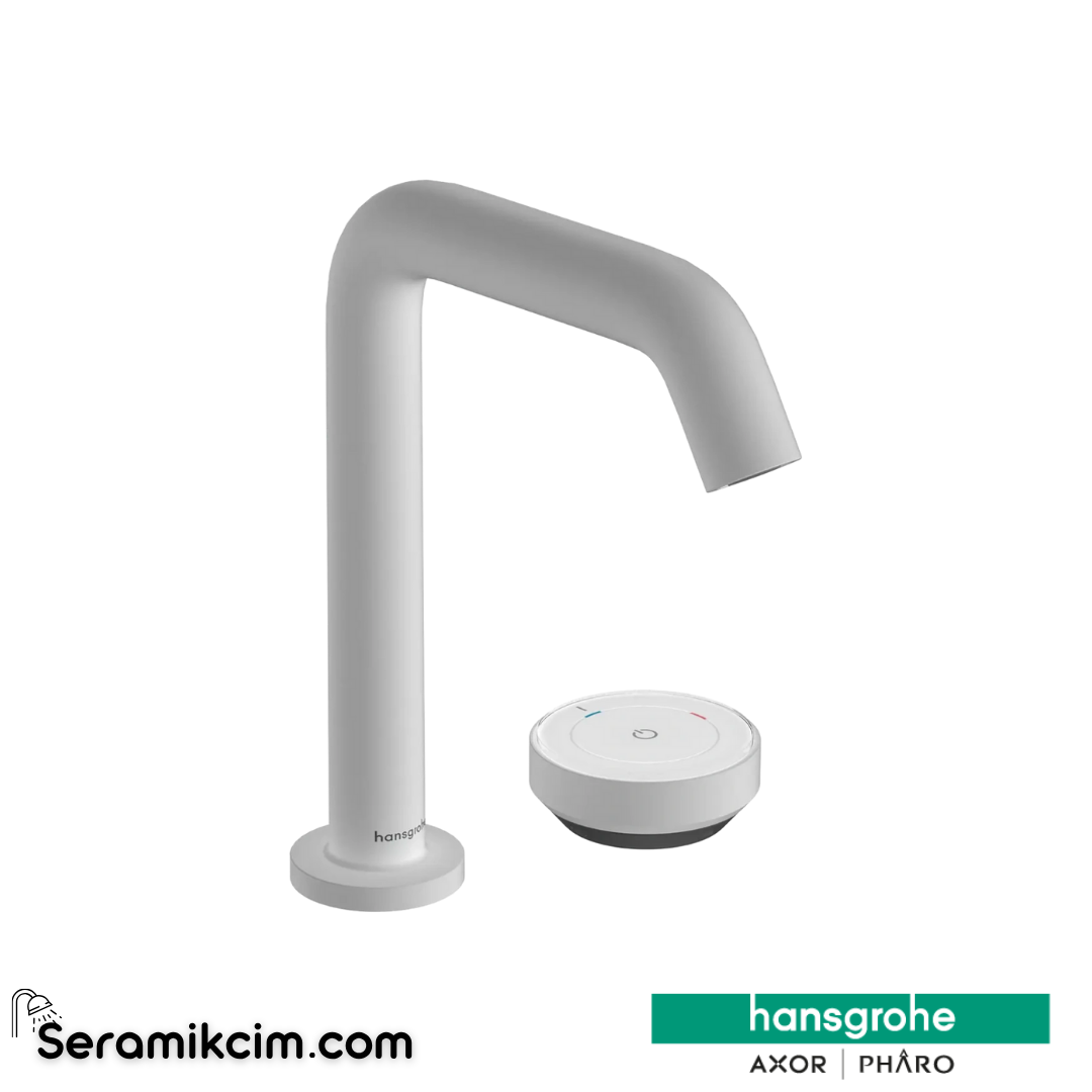 Hansgrohe Tecturis S 150 2 Delikli Lavabo Bataryası Coolstart Ecosmart+ Kumandasız Mat Beyaz 73353700