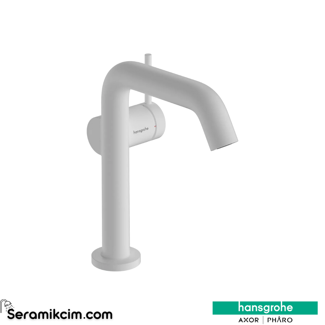 Hansgrohe Tecturis S 150 Fine Lavabo Bataryası Coolstart Ecosmart+ Kumandasız Mat Beyaz 73341700