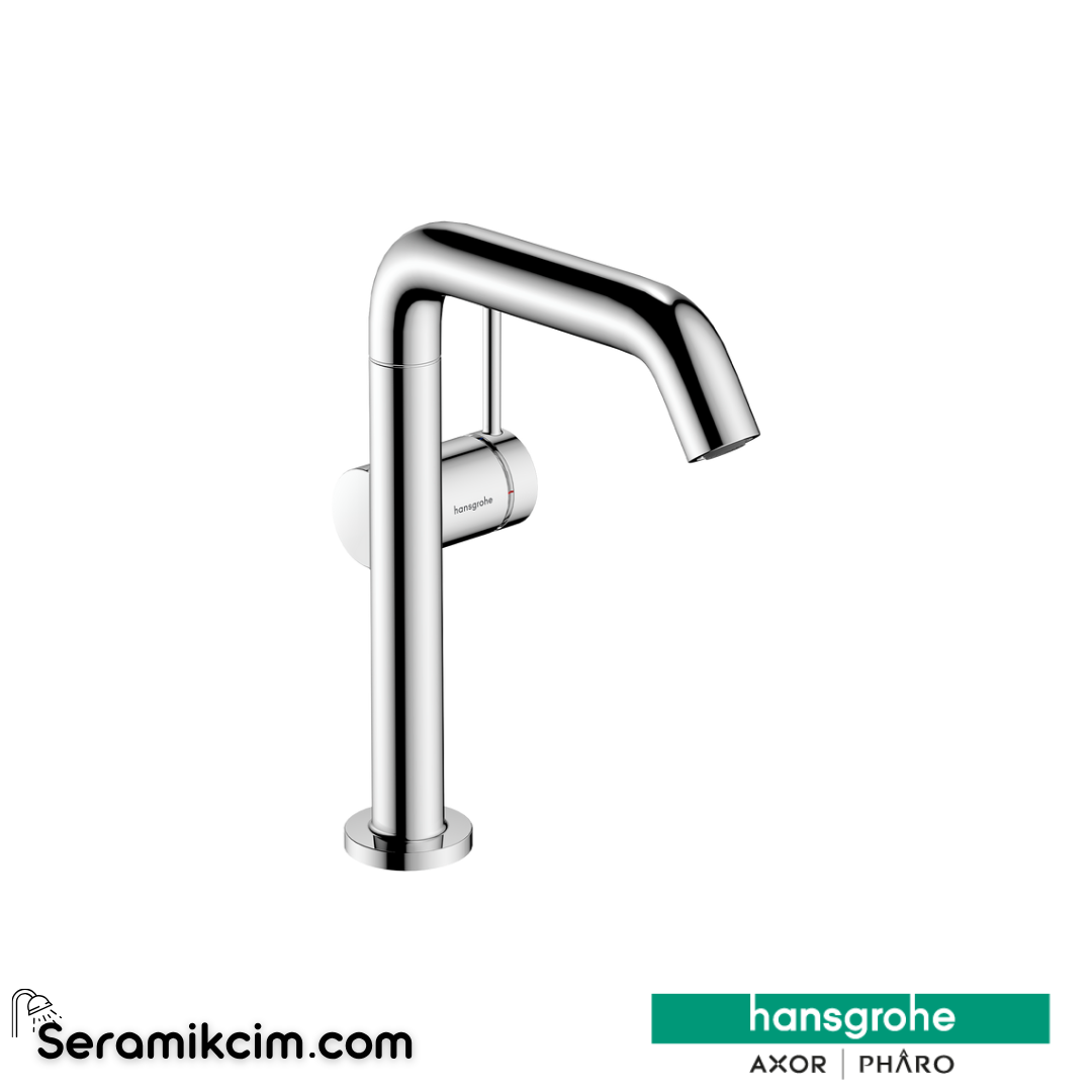 Hansgrohe Tecturis S 210 Fine Lavabo Bataryası Coolstart Eviye Bataryası Gaga Ve Bas-Aç Gider Seti İle Krom 73364000