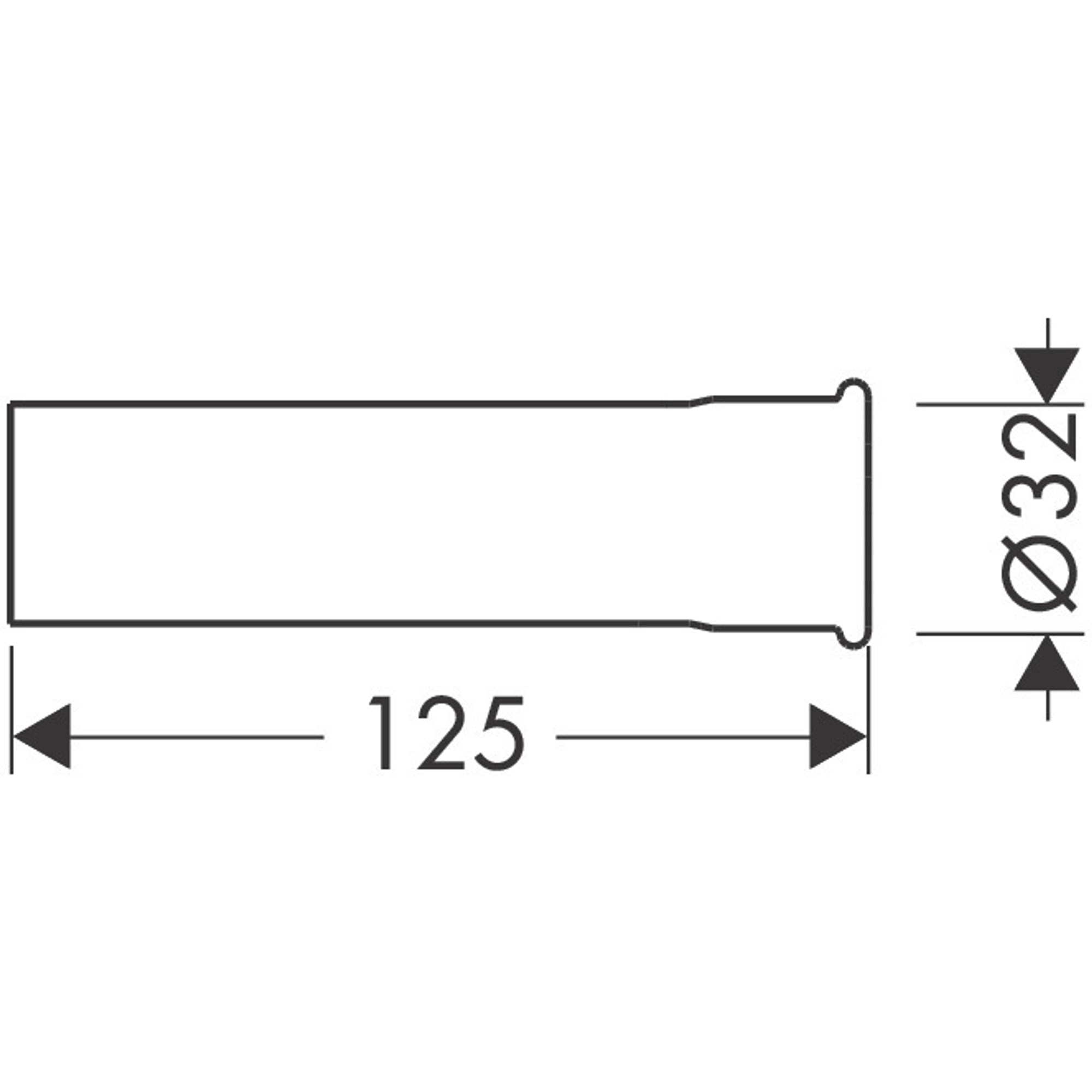 Hansgrohe Uzatma Borusu 12,5 cm Krom 53990000