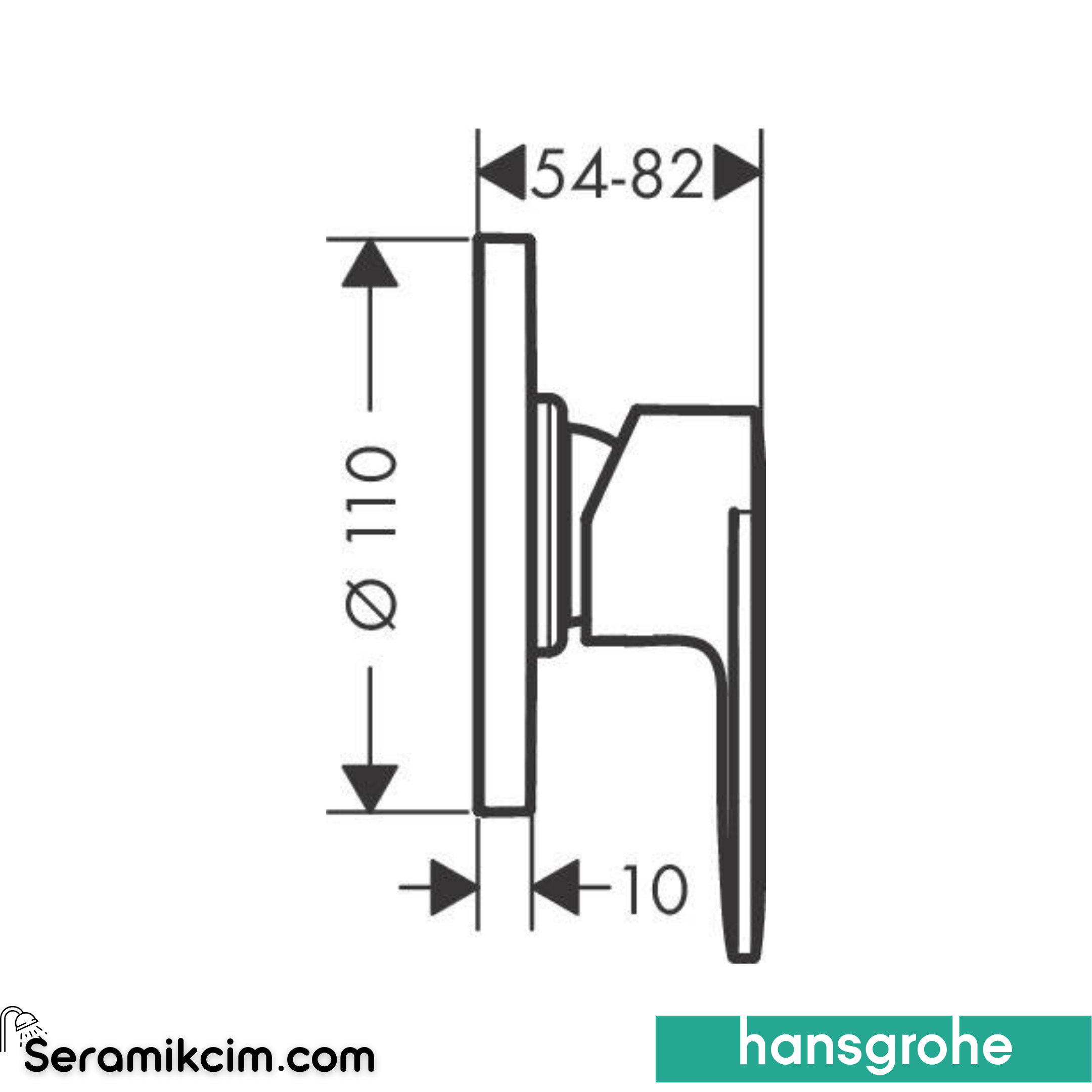 Hansgrohe Vernis Blend Duş Bataryası Ankastre 71649000
