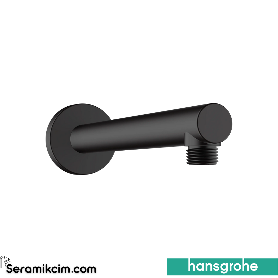 Hansgrohe Vernis Blend Duş Dirseği 24cm Mat Siyah 27809670