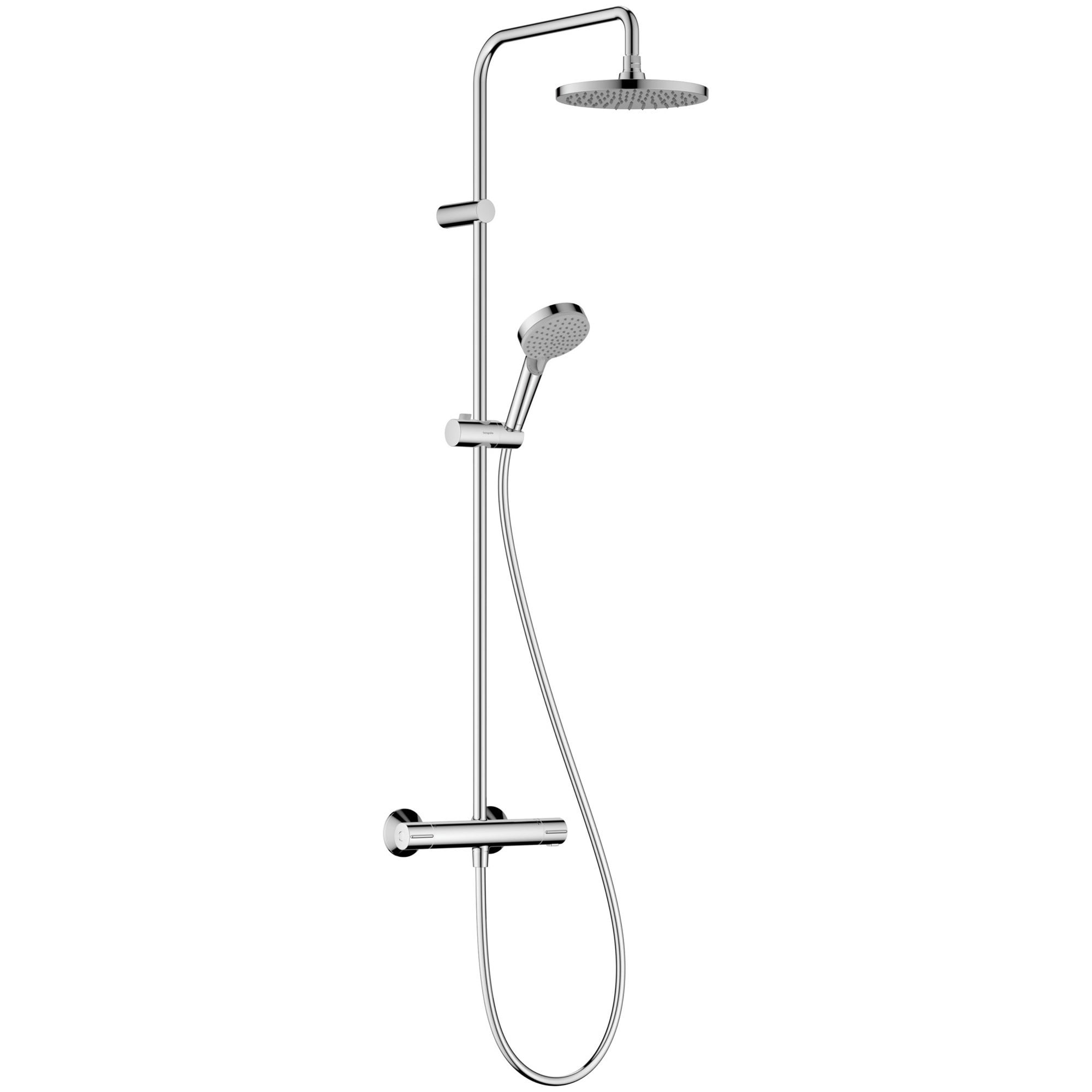 Hansgrohe Vernis Blend Termostatik Duş Sistemi 20,5 cm 1 Fonksiyonlu EcoSmart+ Krom 26318000