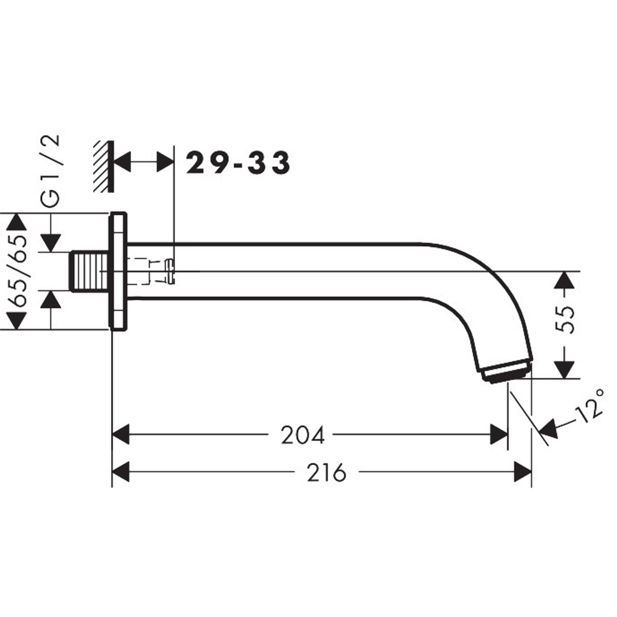 Hansgrohe Vernis Shape Küvet sı 71460000