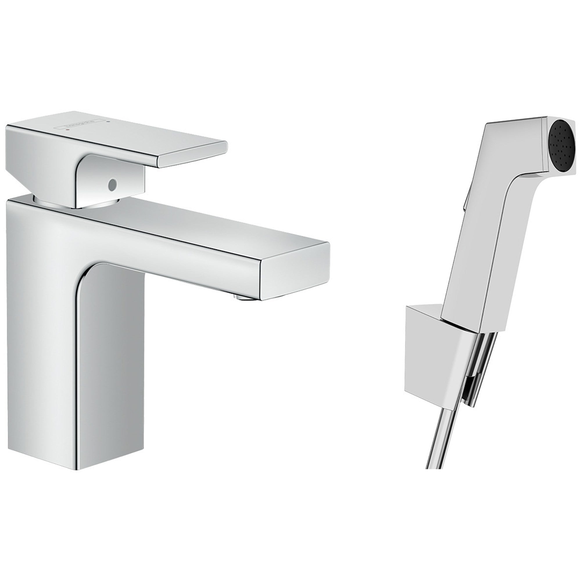 Hansgrohe Vernis Shape Lavabo Bataryası ComfortZone 100 Taharet Duşlu Krom 71216000