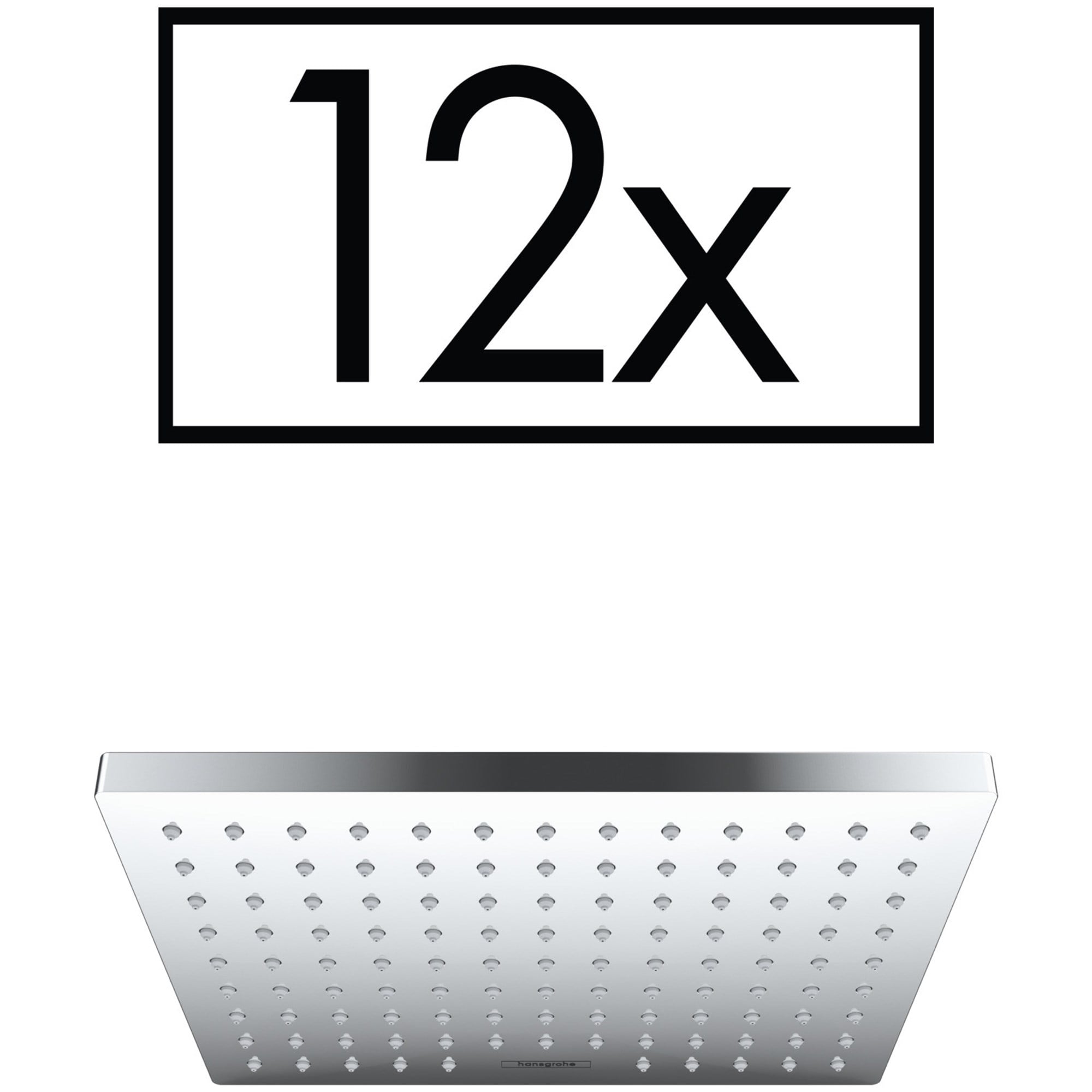 Hansgrohe Vernis Shape Tepe Duşu 23x17 cm 1 Fonksiyonlu 12 Adet Paket Krom 26579000