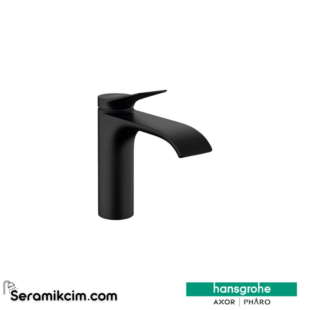Hansgrohe Vivenis 110 Tek Kollu Lavabo Bataryası Coolstart Sifon Kumandalı Mat Siyah 75023670