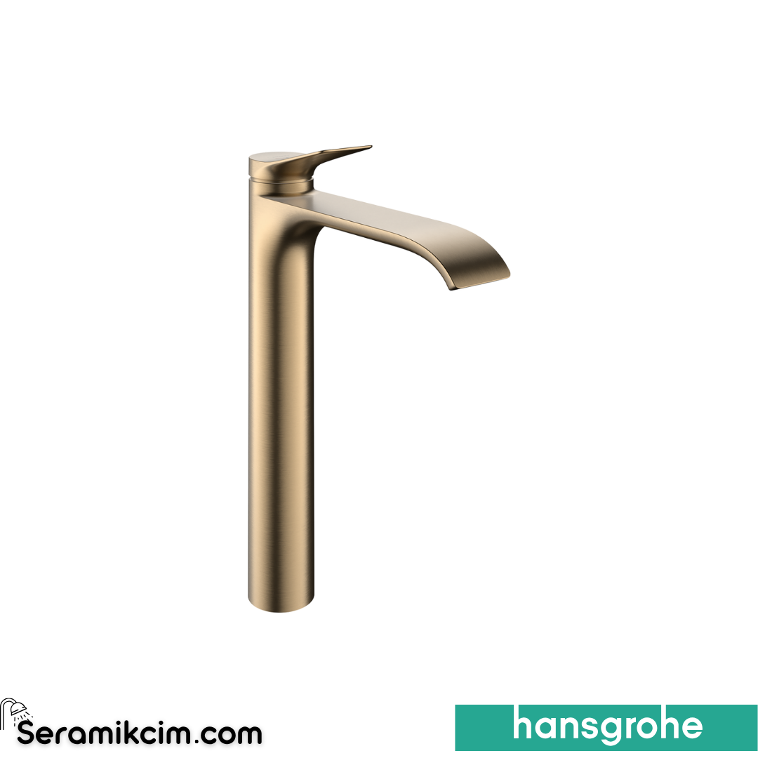 Hansgrohe Vivenis Çanak Lavabo Bataryası Sifon Kumandalı Coolstart Mat Bronz 75044140