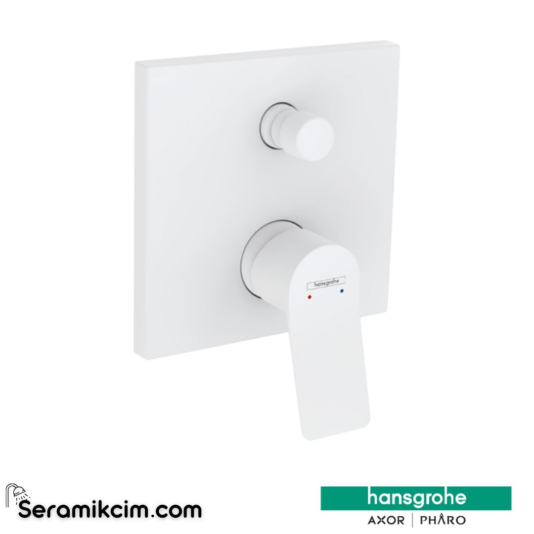 Hansgrohe Vivenis Tek Kollu Banyo Bataryası Ankastre Montaj Entegre Karışım Güvenliği İle En1717'Ye Göre Beyaz 75416700