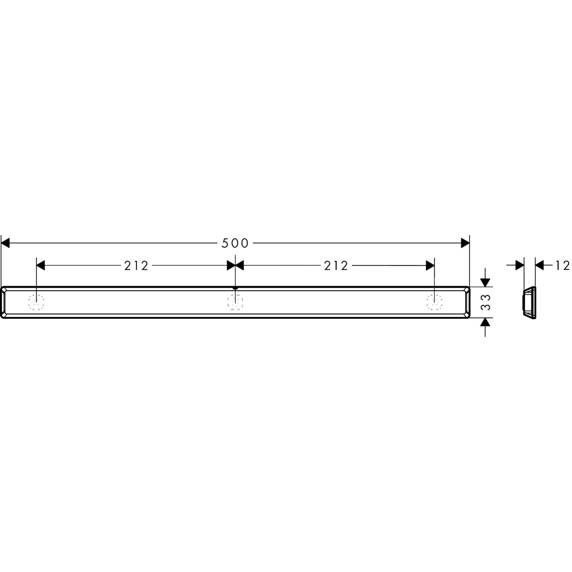 Hansgrohe Wallstoris Duvar Barı 50 Cm Mat Beyaz 27902700