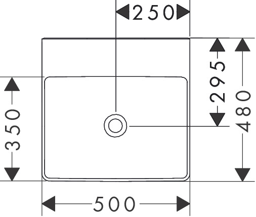 Hansgrohe Xelu Q Eetajerli Lavabo Armatür Deliksiz 50x48 cm Beyaz 61013450