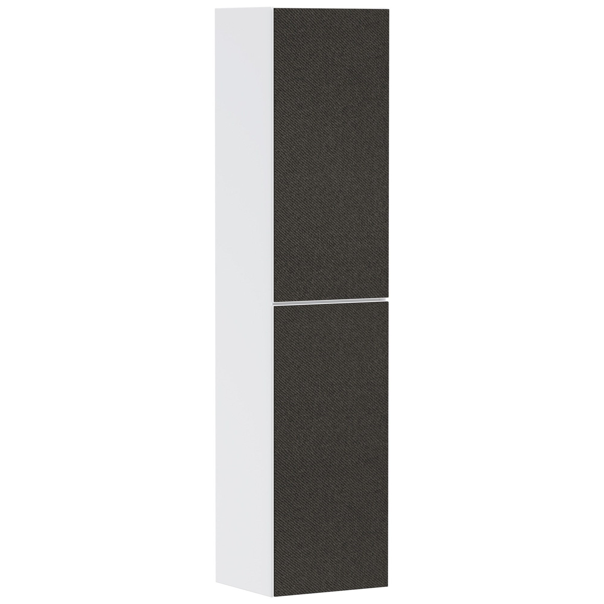 Hansgrohe Xevolos E Banyo Boy Dolabı 40x36 cm Sol Menteşeli Mat Beyaz-Koyu Gri Tekstil 54218660