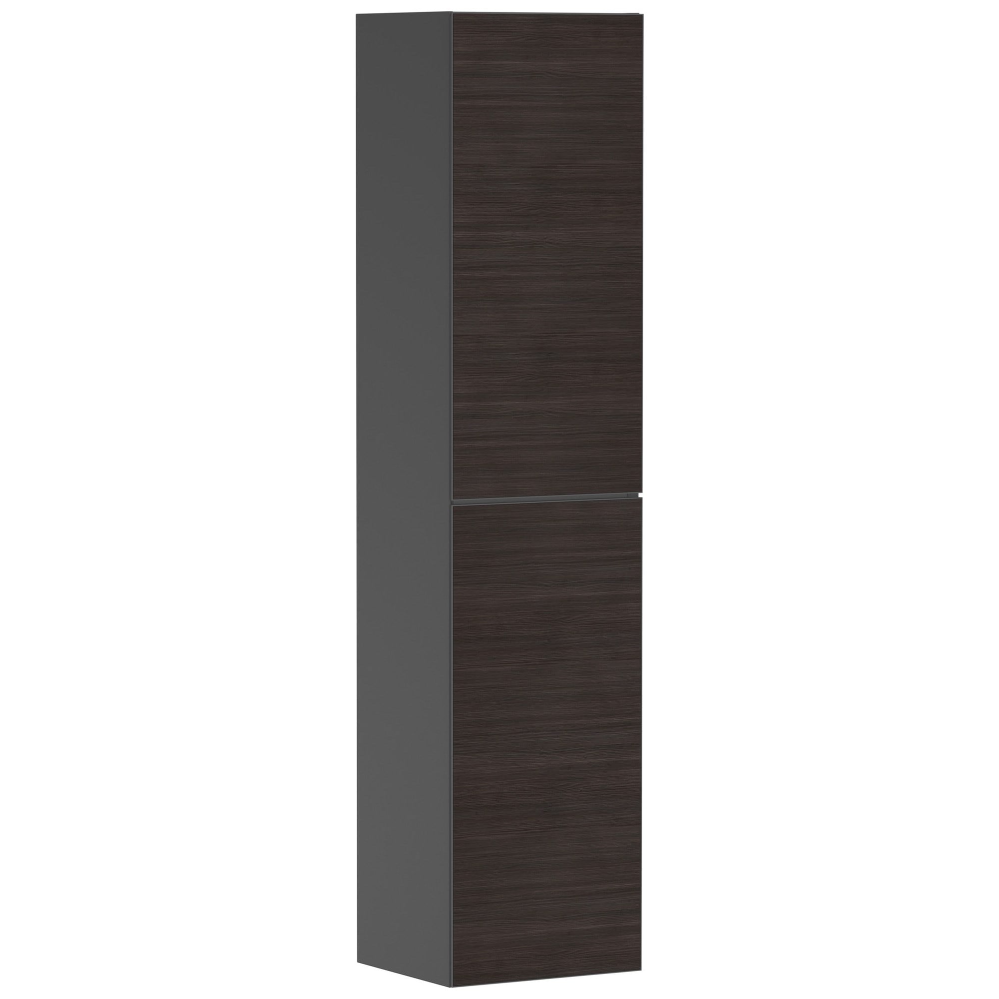 Hansgrohe Xevolos E Banyo Boy Dolabı 40x36 cm Sol Menteşeli Mat Arduvaz Gri-Koyu Meşe 54220730