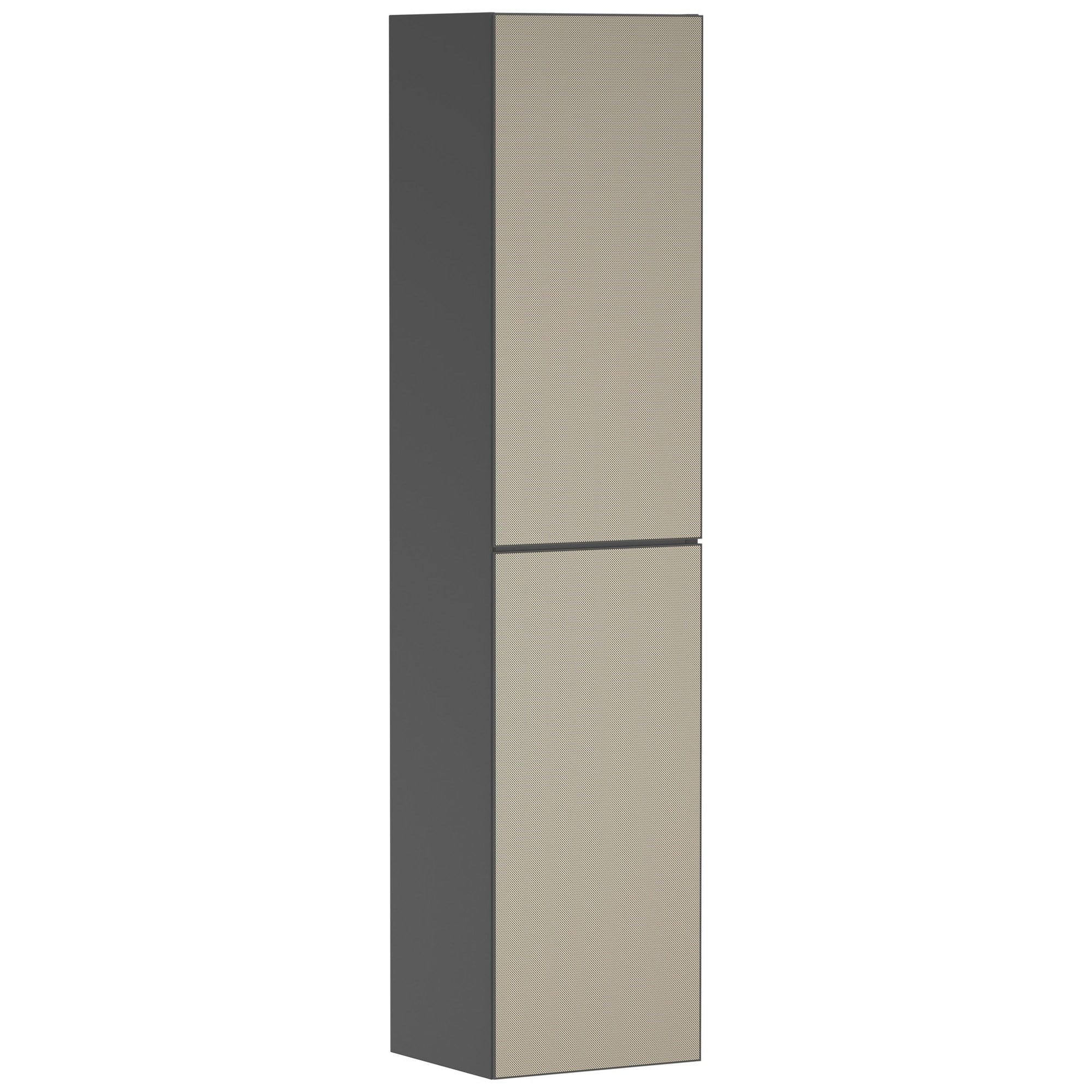 Hansgrohe Xevolos E Banyo Boy Dolabı 40x36 cm Sağ Menteşeli Mat Arduvaz Gri-Desenli Bronz 54223390