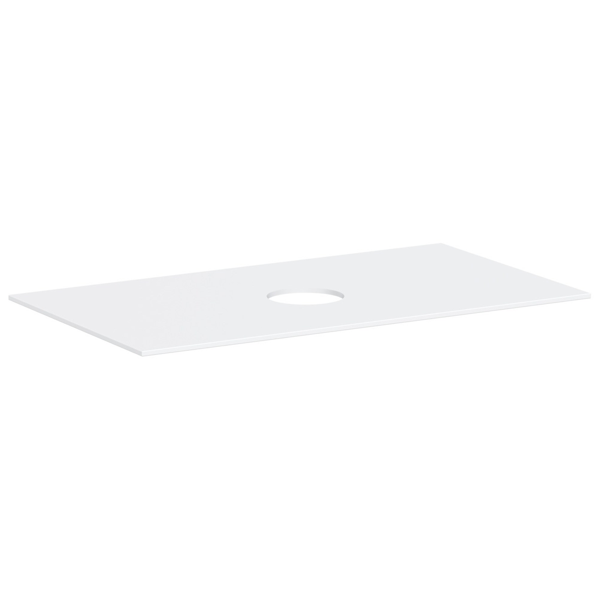 Hansgrohe Xevolos E Banyo Mobilyası Konsolu 98x55 cm Orta Lavabo Kesimli Batarya Deliksiz Lavabo İçin Mat Beyaz 54329700