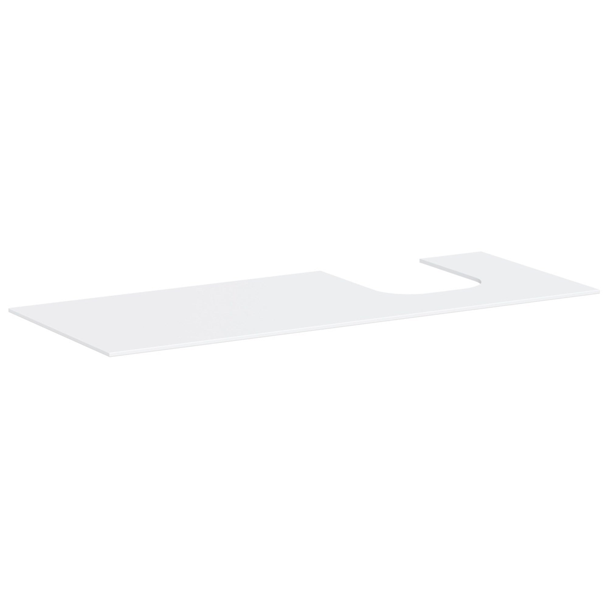 Hansgrohe Xevolos E Banyo Mobilyası Konsolu 137x55 cm Sağ Lavabo Kesimli Mat Beyaz 54206700