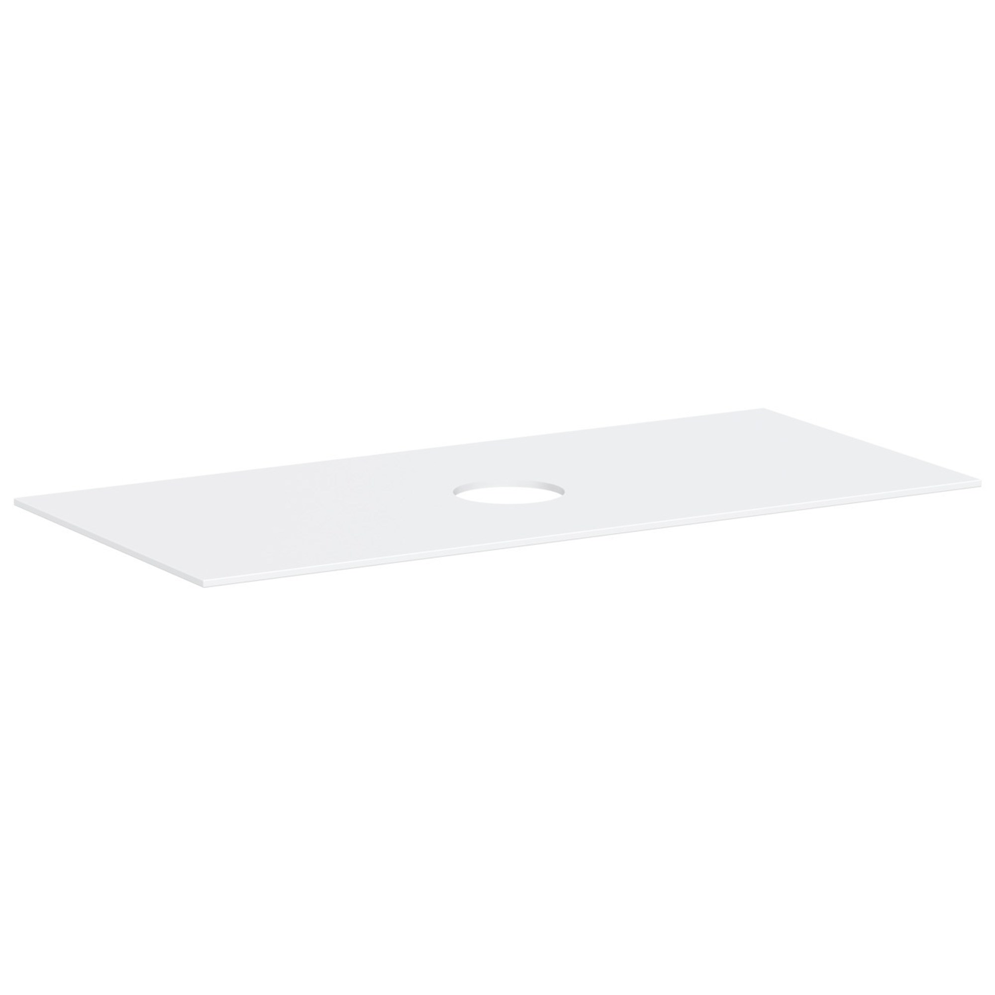 Hansgrohe Xevolos E Banyo Mobilyası Konsolu 118x55 cm Orta Lavabo Kesimli Batarya Deliksiz Lavabo İçin Mat Beyaz 54330700