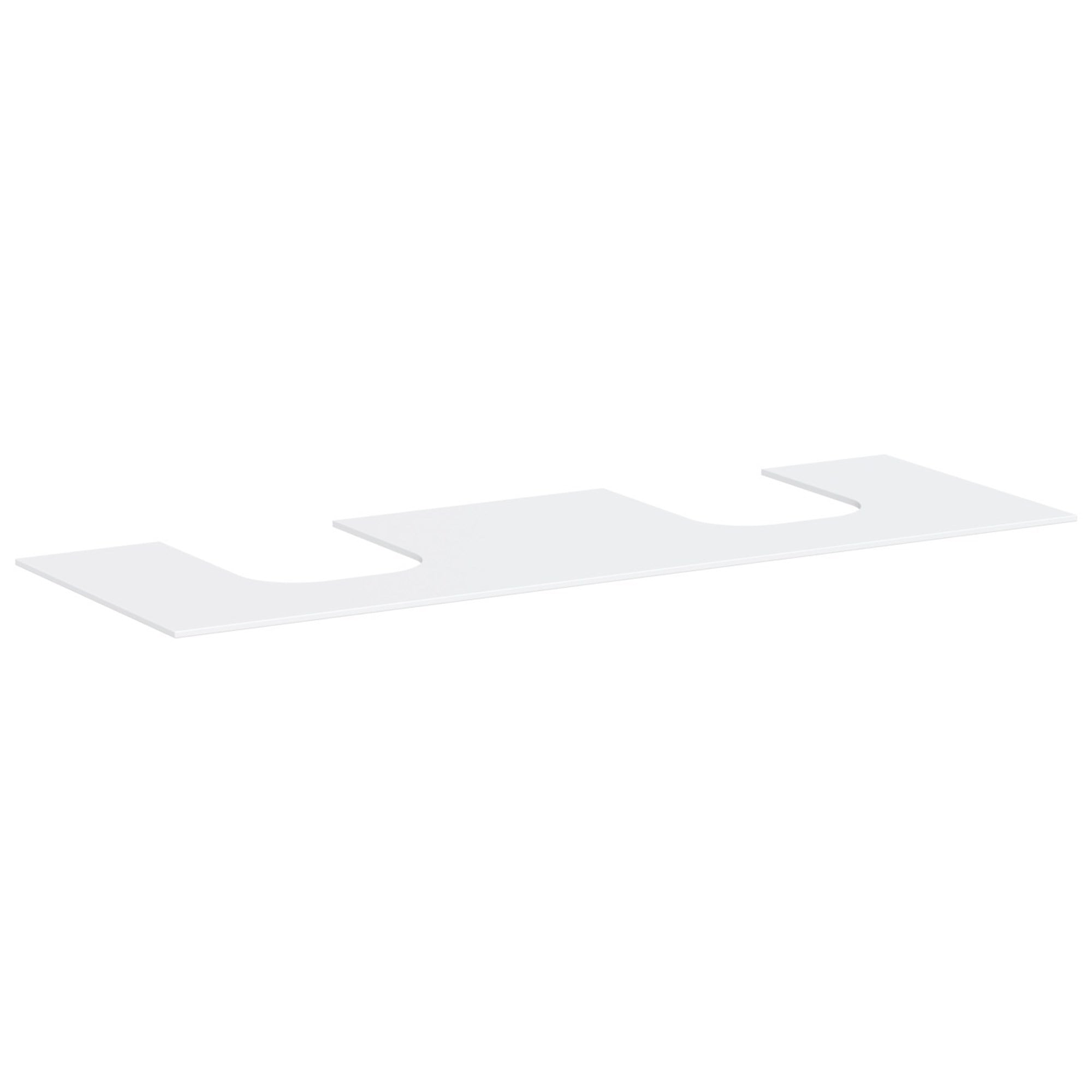 Hansgrohe Xevolos E Banyo Mobilyası Konsolu 157x55 cm Çift Lavabo Kesimli Mat Beyaz 54211700