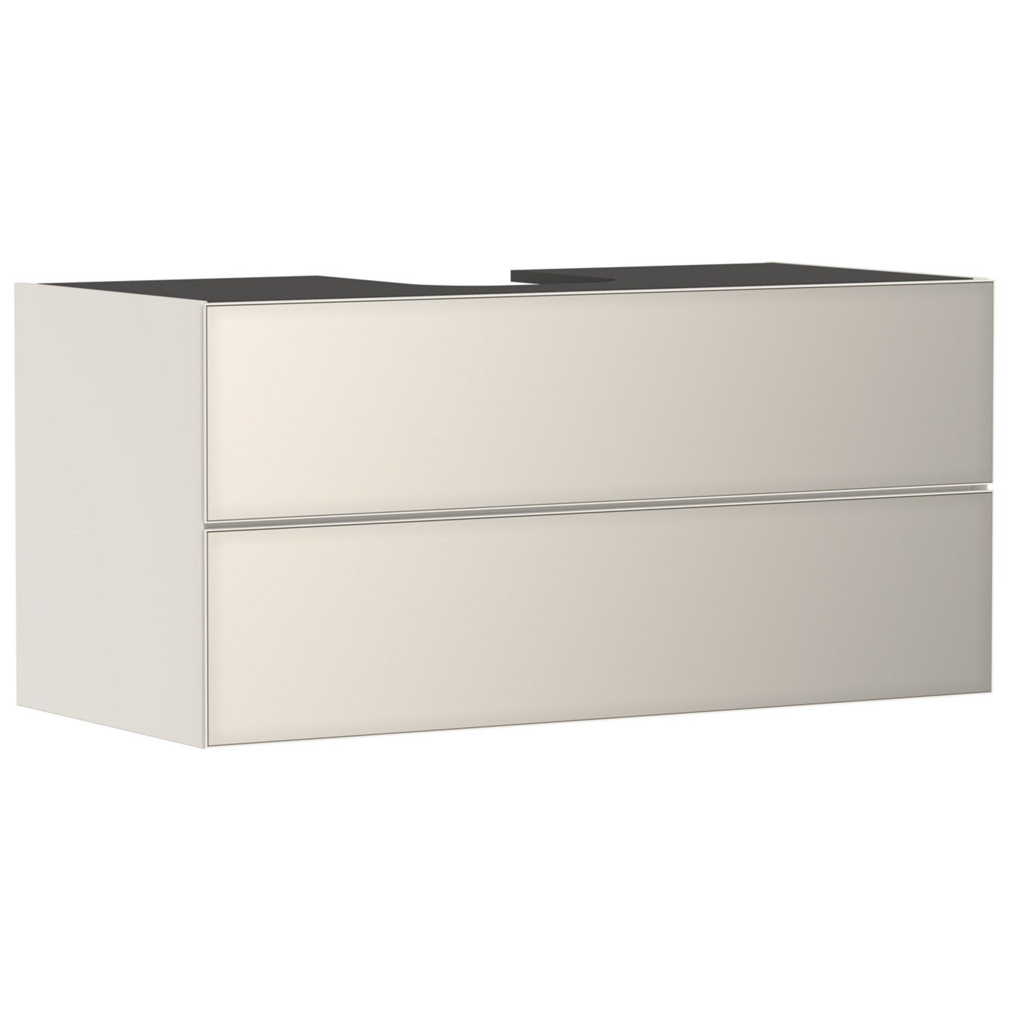 Hansgrohe Xevolos E Lavabo Dolabı 118x55 cm 2 Çekmeceli Konsol İçin Mat Kum Beji-Metalik Kum Beji 54194790
