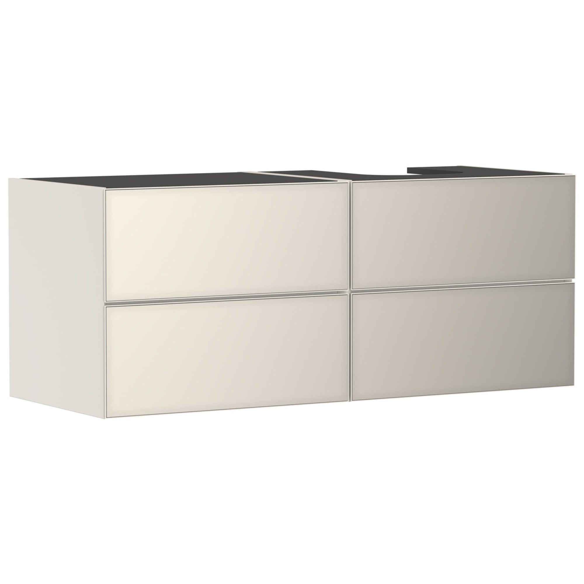 Hansgrohe Xevolos E Lavabo Dolabı 137x55 cm 4 Çekmeceli Konsol İçin Sağ Mat Kum Beji-Metalik Kum Beji 54240790