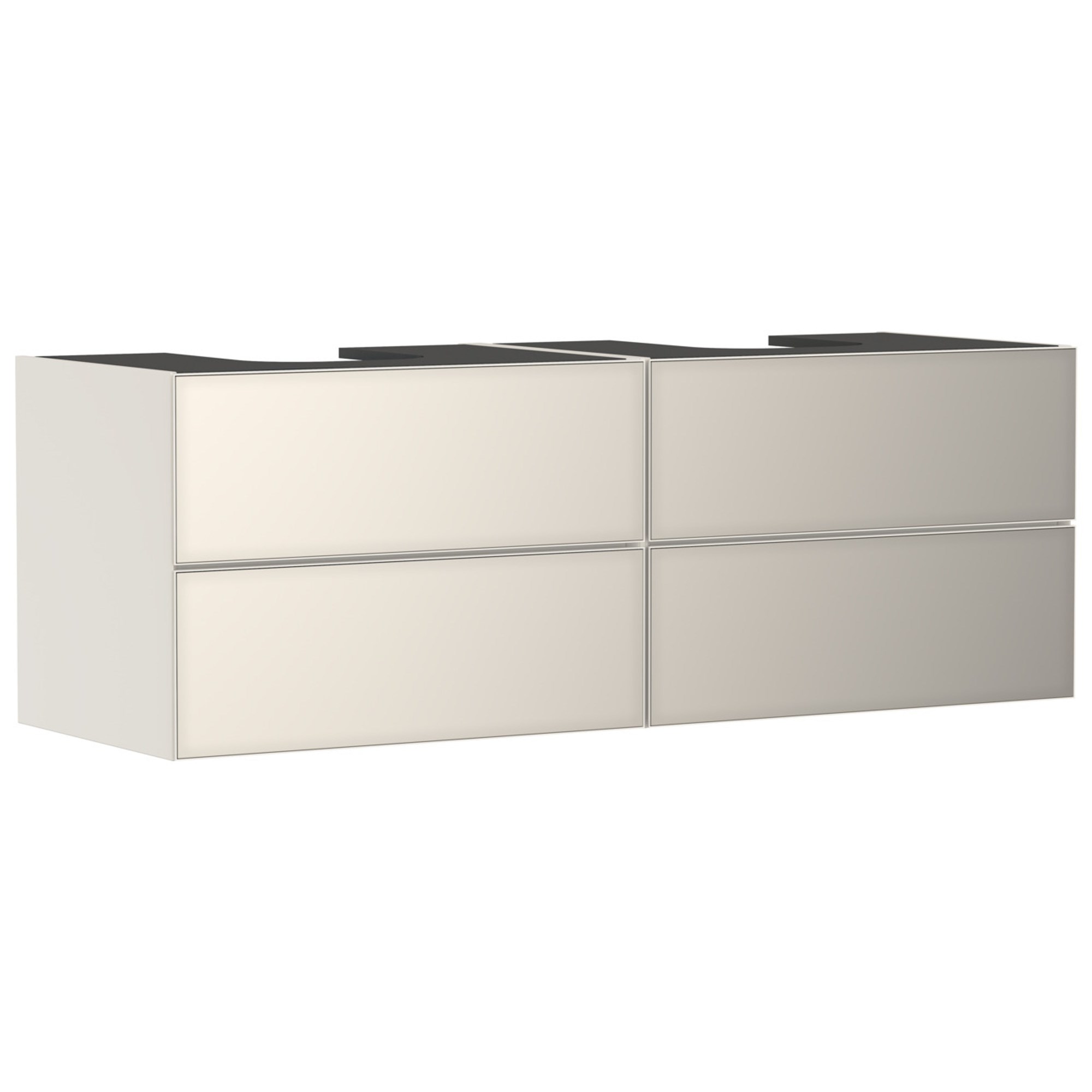 Hansgrohe Xevolos E Lavabo Dolabı 157x55 cm 4 Çekmeceli Konsol İçin Mat Kum Beji-Metalik Kum Beji 54200790
