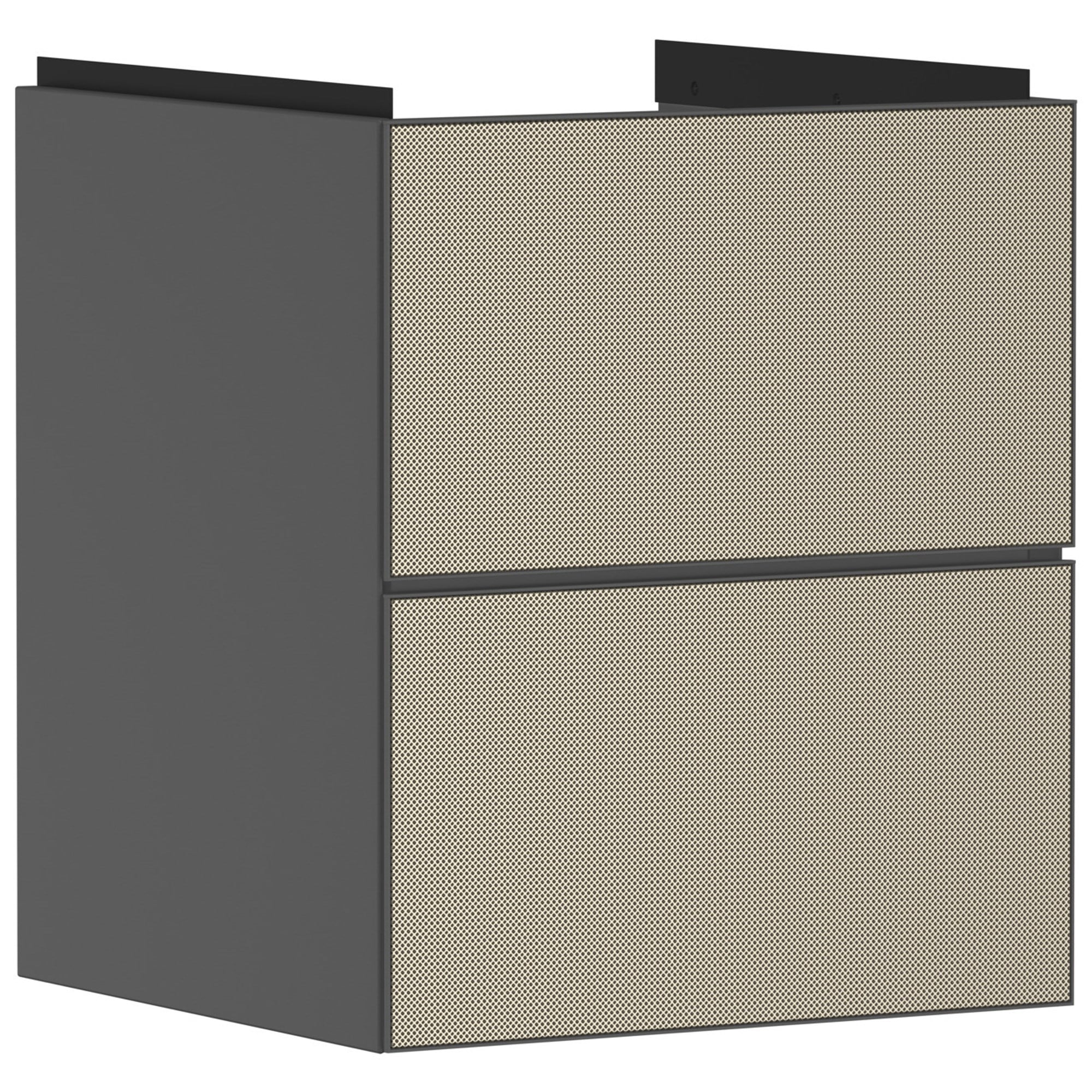 Hansgrohe Xevolos E Lavabo Dolabı 48x47,5 cm 2 Çekmeceli Mat Arduvaz Gri-Desenli Bronz 54174390