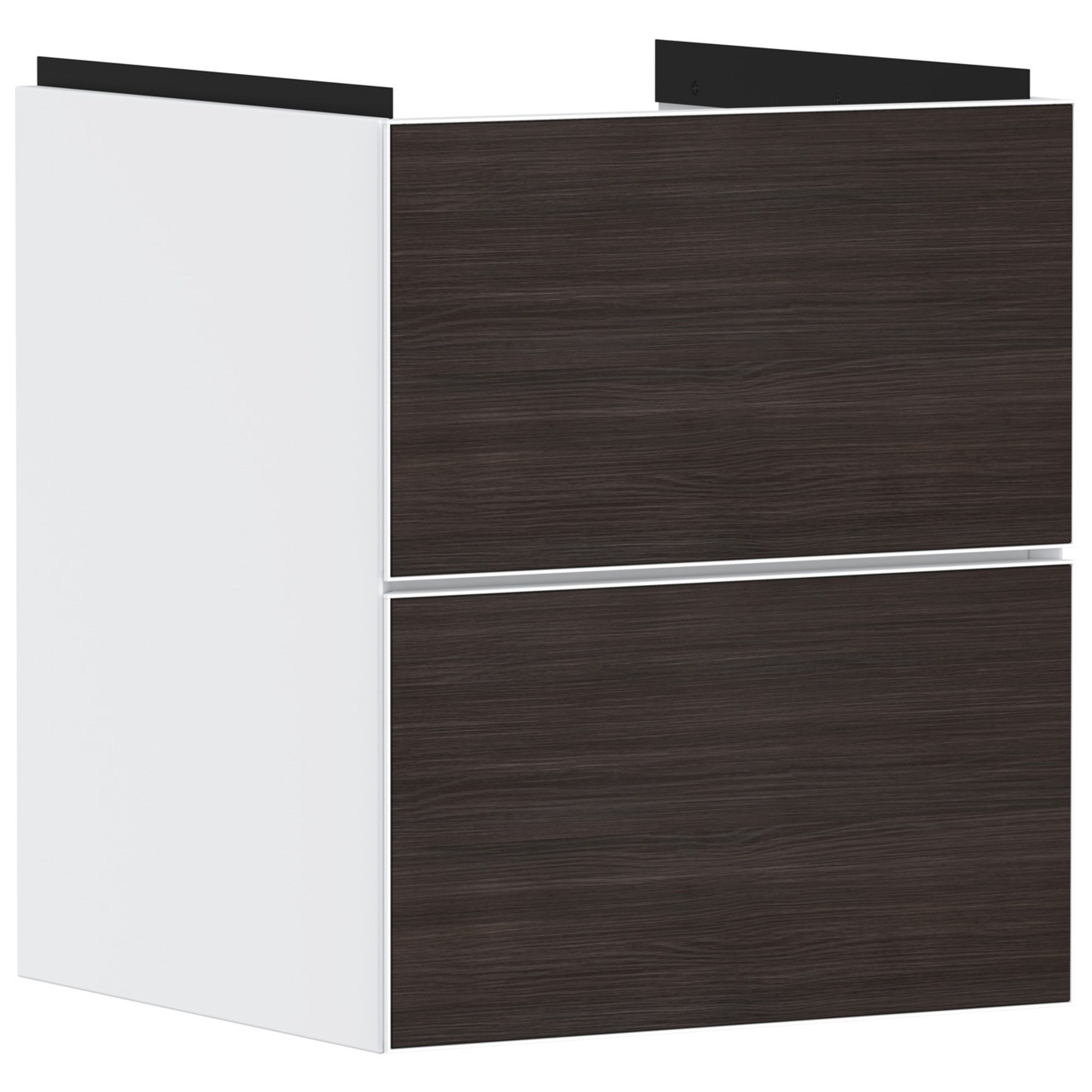Hansgrohe Xevolos E Lavabo Dolabı 48x47,5 cm 2 Çekmeceli Mat Beyaz-Koyu Meşe 54172730