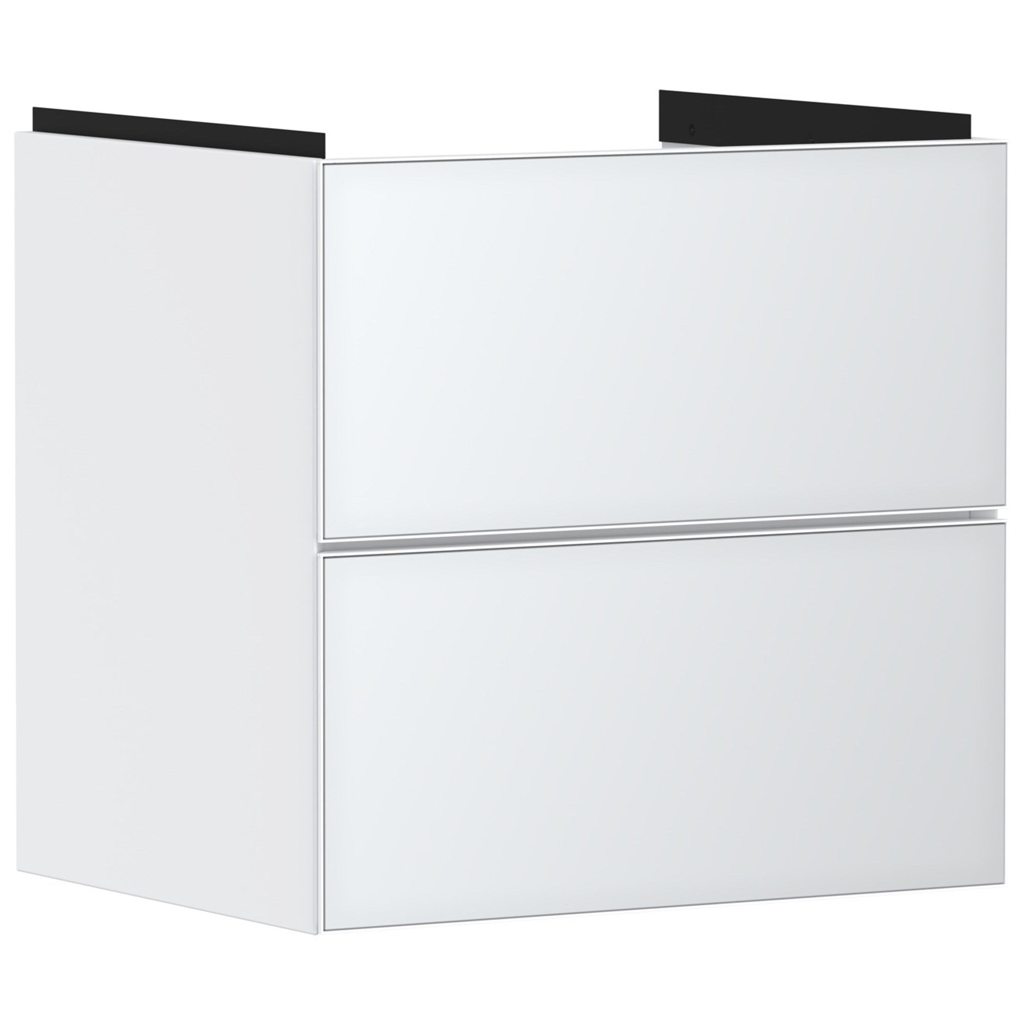 Hansgrohe Xevolos E Lavabo Dolabı 58x47,5 cm 2 Çekmeceli Mat Beyaz-Metalik Beyaz 54175320