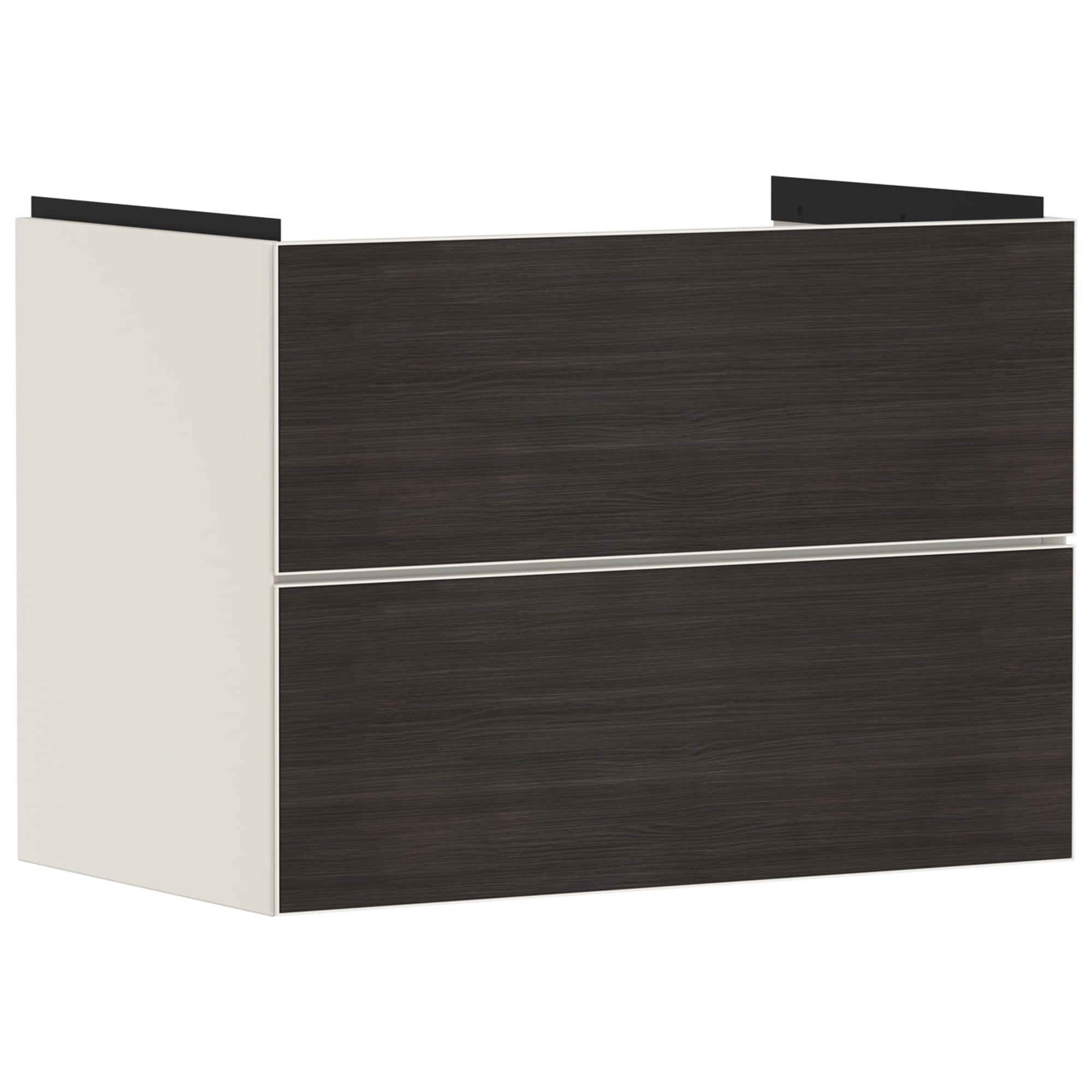 Hansgrohe Xevolos E Lavabo Dolabı 78x47,5 cm 2 Çekmeceli Mat Kum Beji-Koyu Meşe 54179730