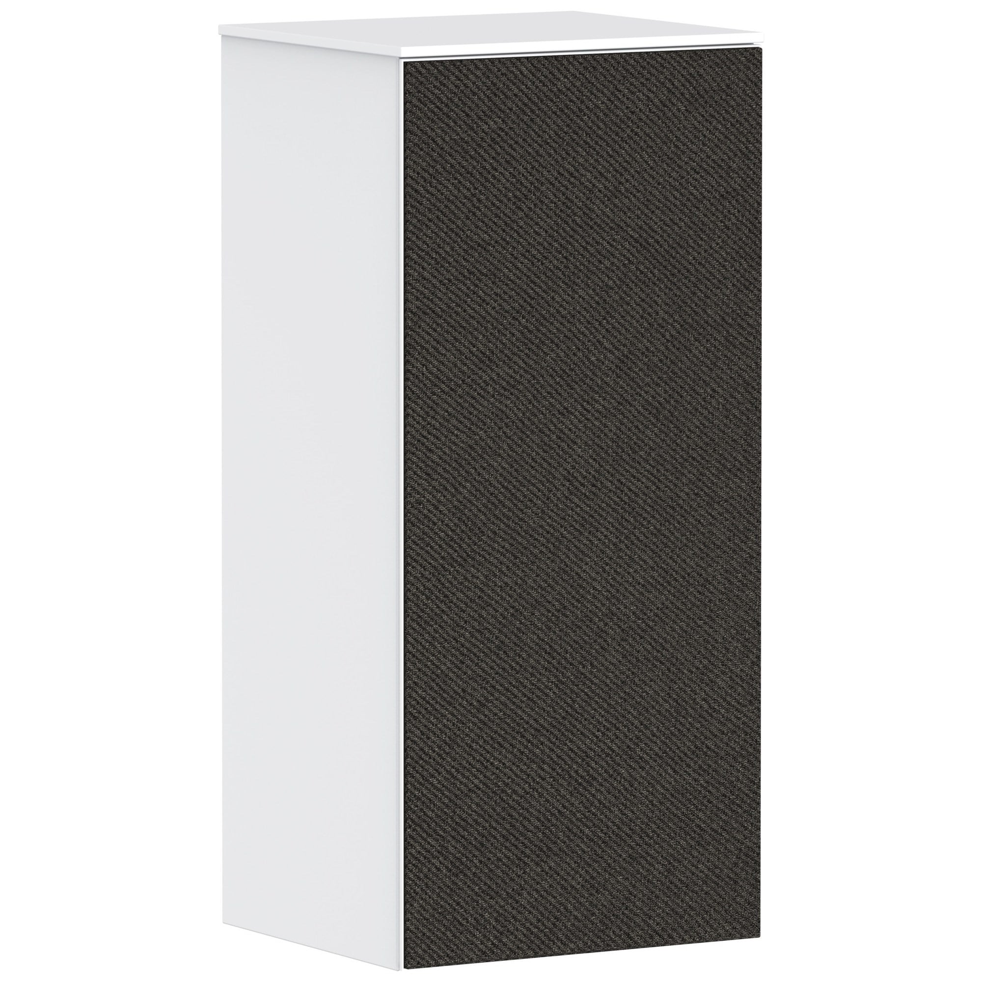 Hansgrohe Xevolos E Orta Boy Banyo Dolabı 40x36 cm Sağ Menteşeli Mat Beyaz-Koyu Gri Tekstil 54215660