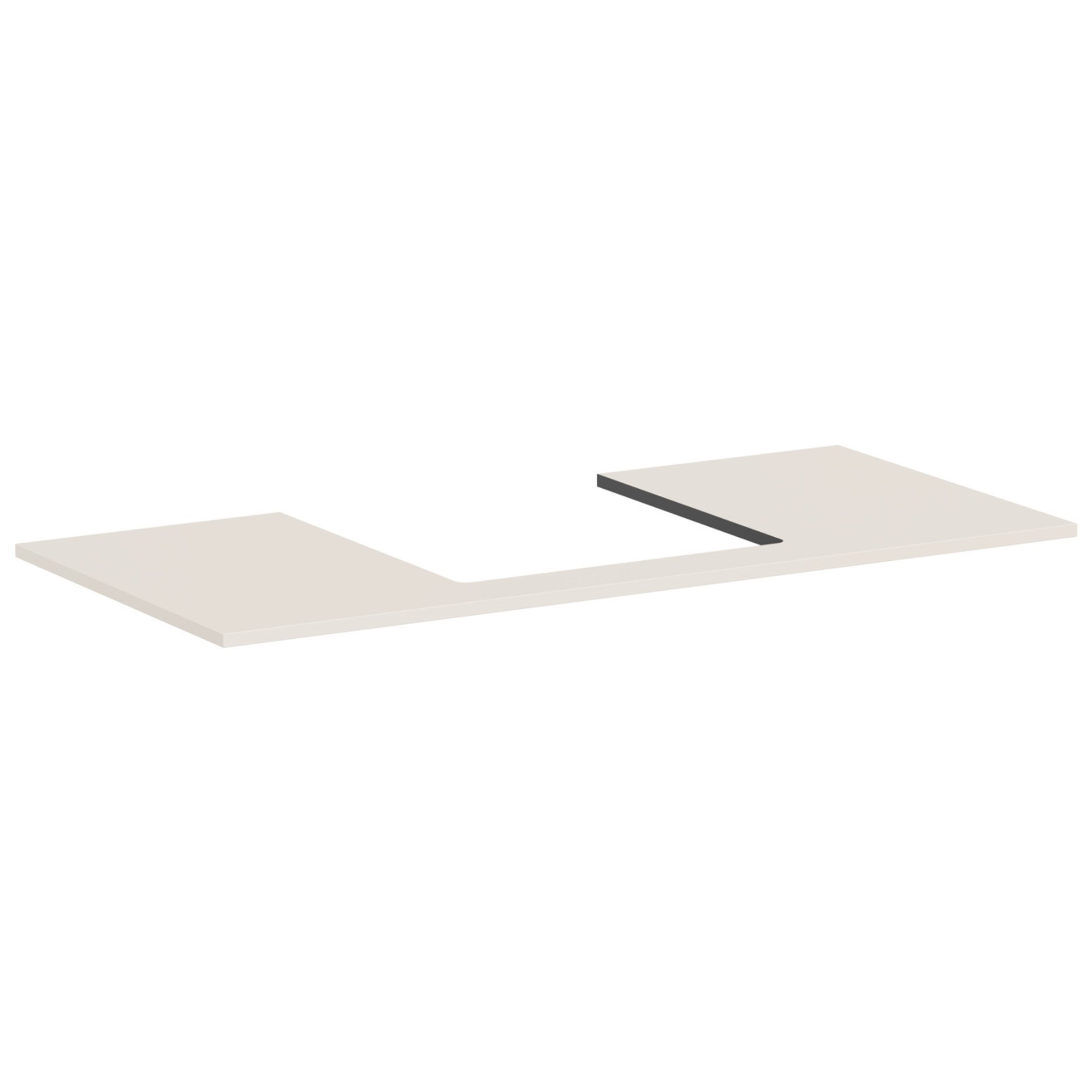 Hansgrohe Xilesa E Banyo Mobilyası Konsolu 118x55 cm Orta Lavabo Kesimli Mat Kum Beji 54271780