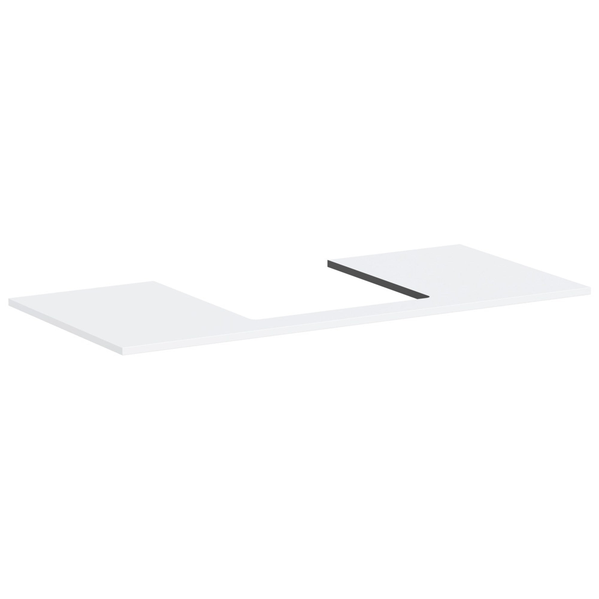 Hansgrohe Xilesa E Banyo Mobilyası Konsolu 118x55 cm Orta Lavabo Kesimli Mat Beyaz 54271700