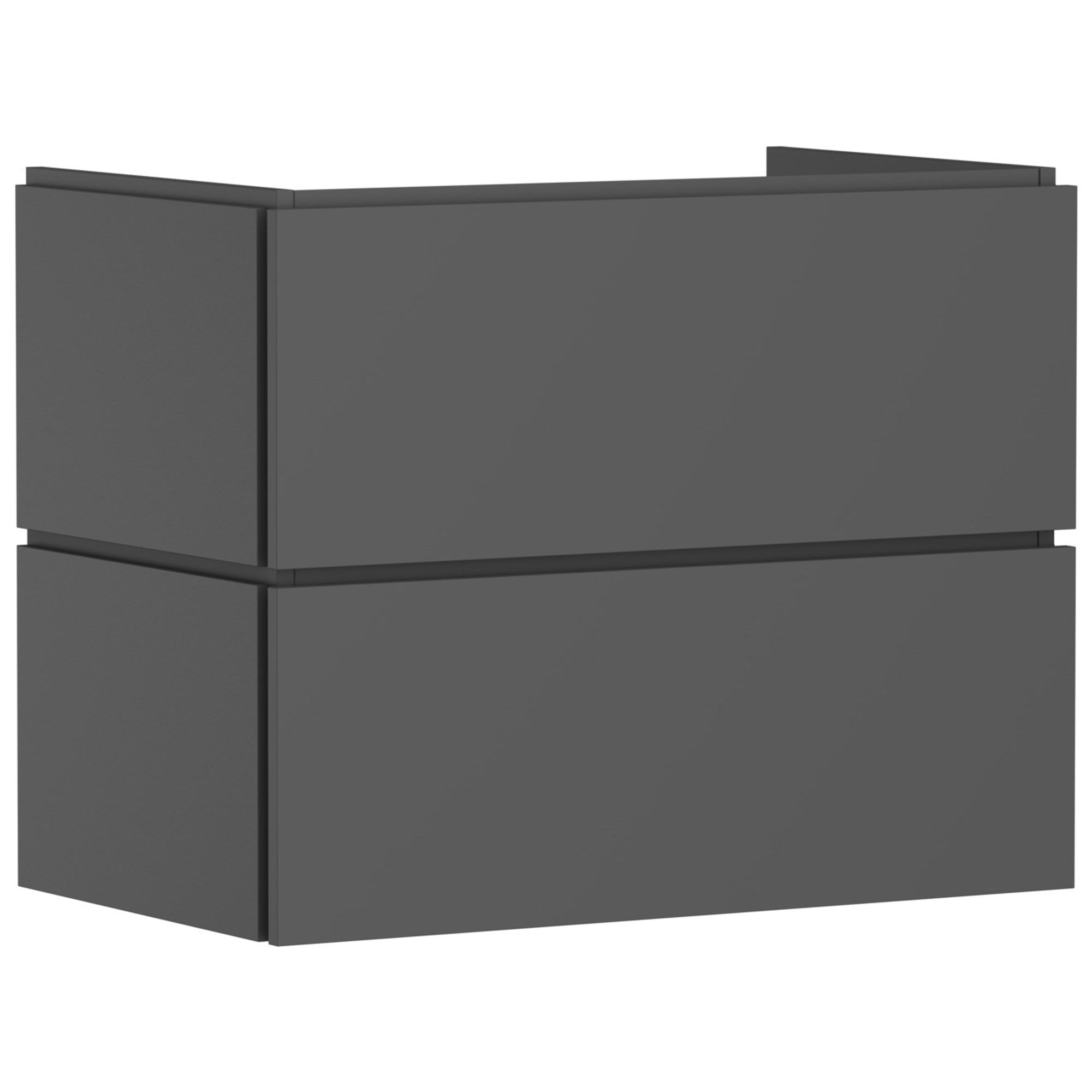 Hansgrohe Xilesa E Lavabo Dolabı 78x47 cm 2 Çekmeceli Mat Arduvaz Gri 54260760
