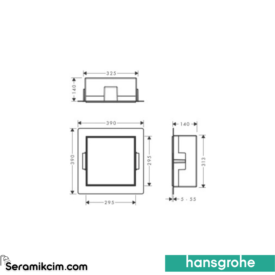 Hansgrohe Xtrastoris Original Rece.Toi.Pa.H.Mw