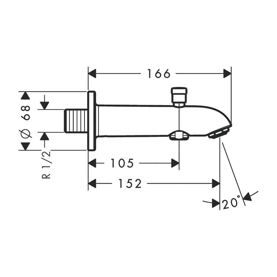 Hansgrohe Yönlendiricili 15 Cm Krom 13423000