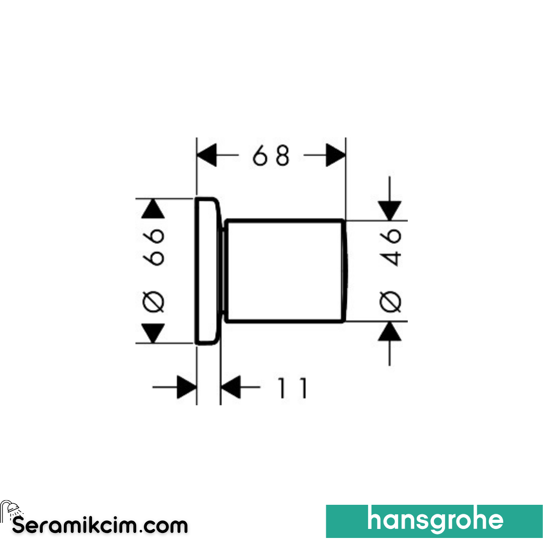 Hansgrohe Zesis S Ankastre Stopvalf Krom 74997000