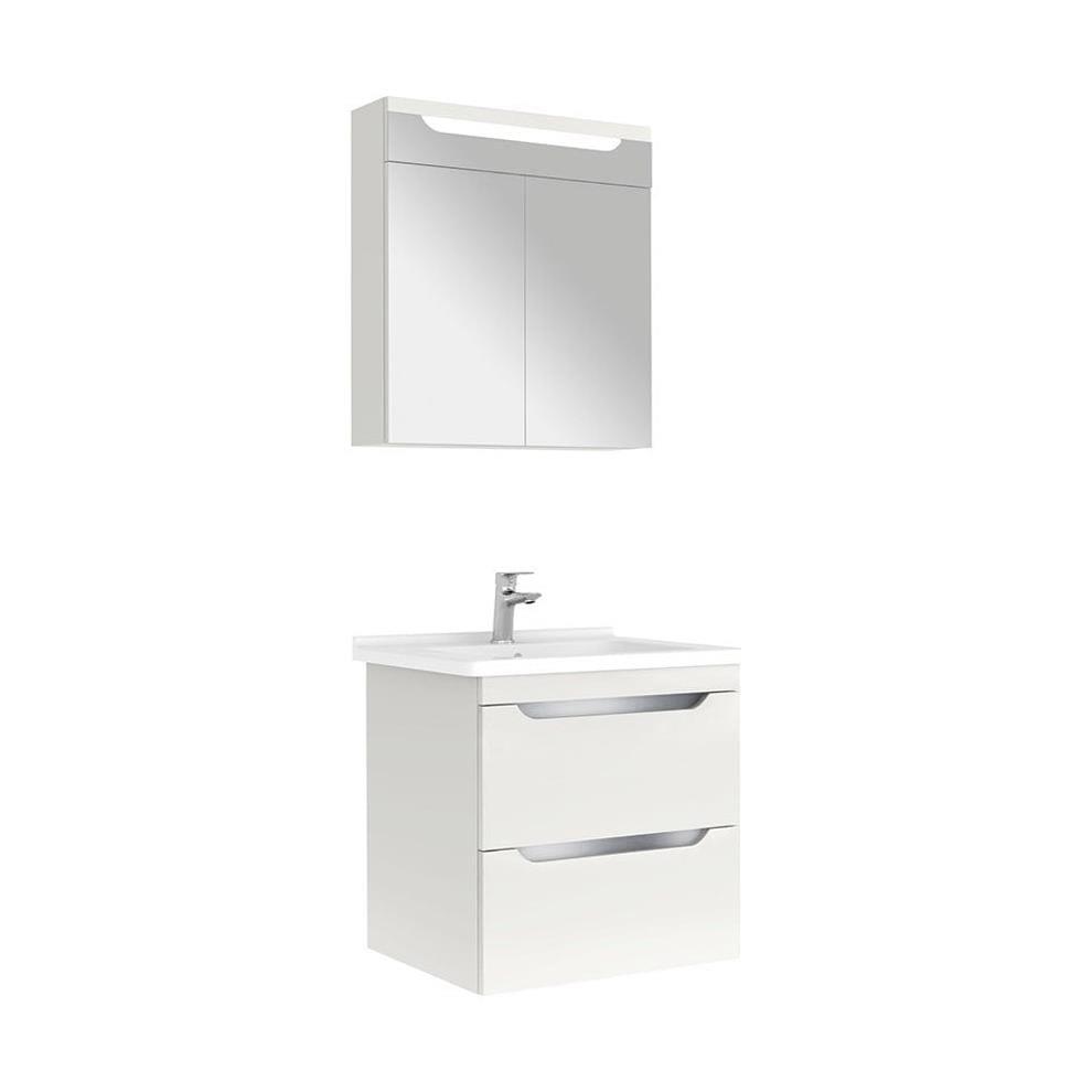 Kale Banyo Casilla 65 Cm Set (İdea 2.0 Lavabo+Lavabo Dolabı+Ayna Dolabı) Satin Gri - 610100201229