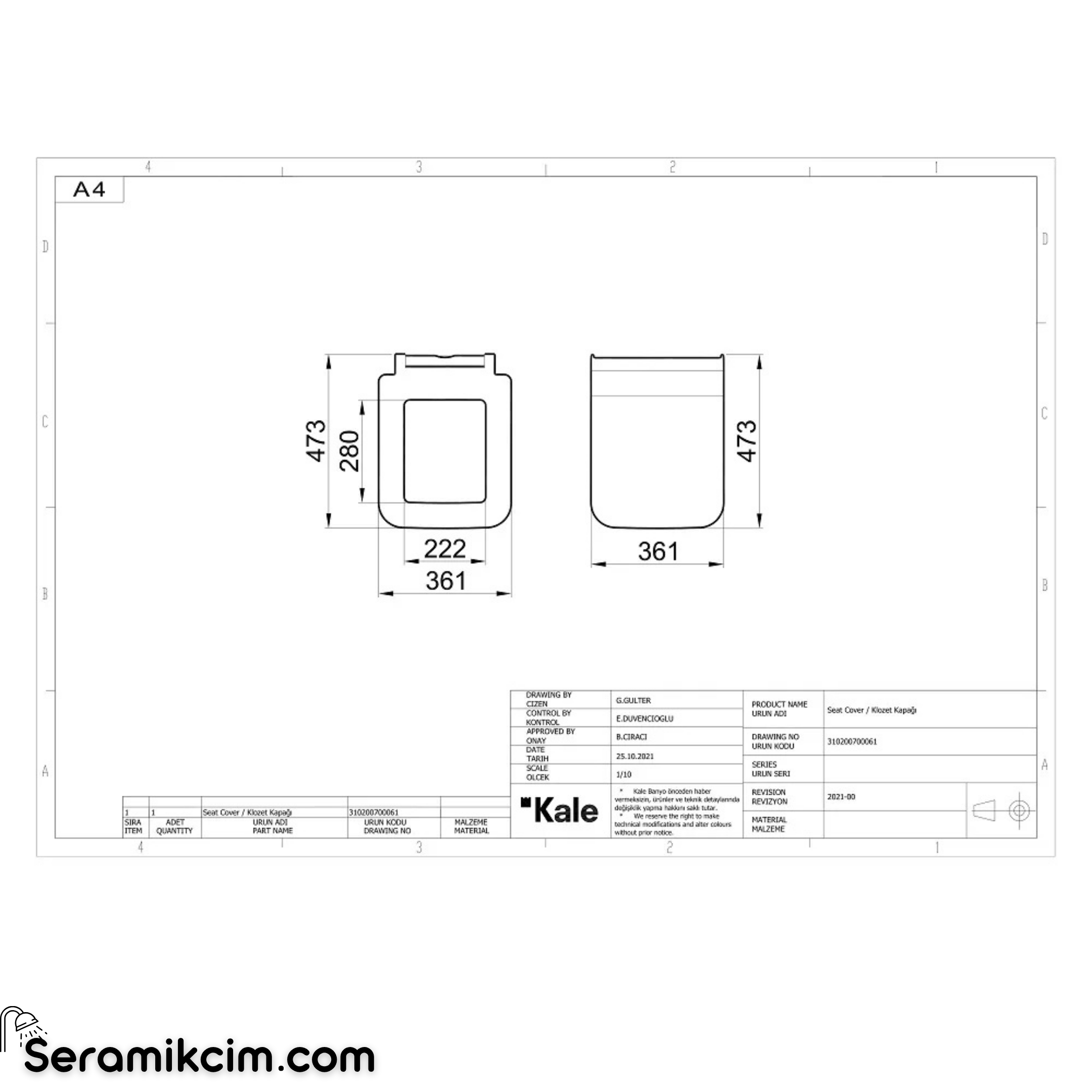 Kale Banyo Fold Pro Slim Smart Kapak