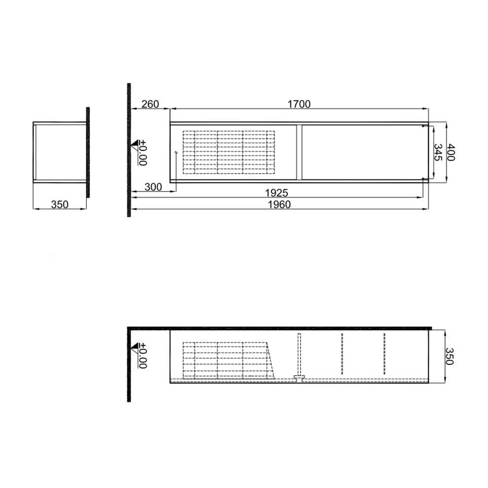 Kale Banyo İdea 2.0 (Durabad) 40Cm Boy Dolap (Sepetli) Sağ/Sol Parlak Antrasit - 310300101970