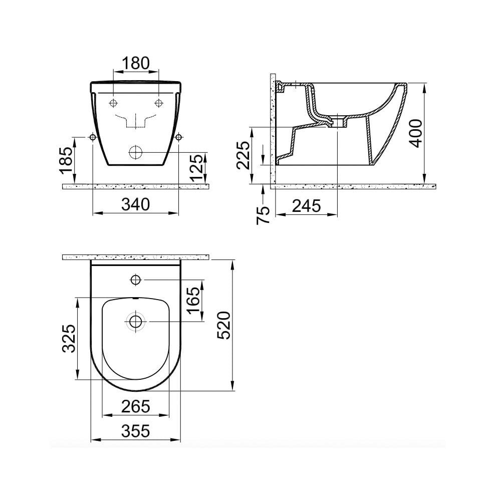 Kale Banyo İdea Asma Bide - 310200900010