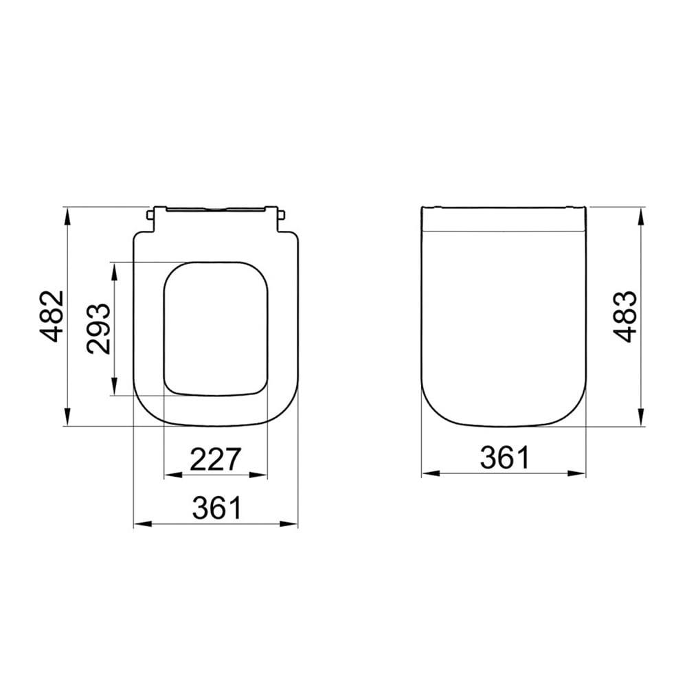 Kale Banyo Loft Ultra Slim Smart Kapak - 310200700052